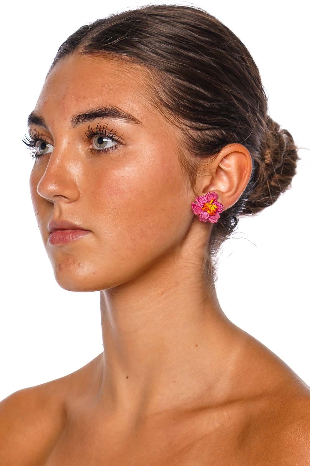 Mignonne Gavigan Greer Beaded Floral Stud Earrings