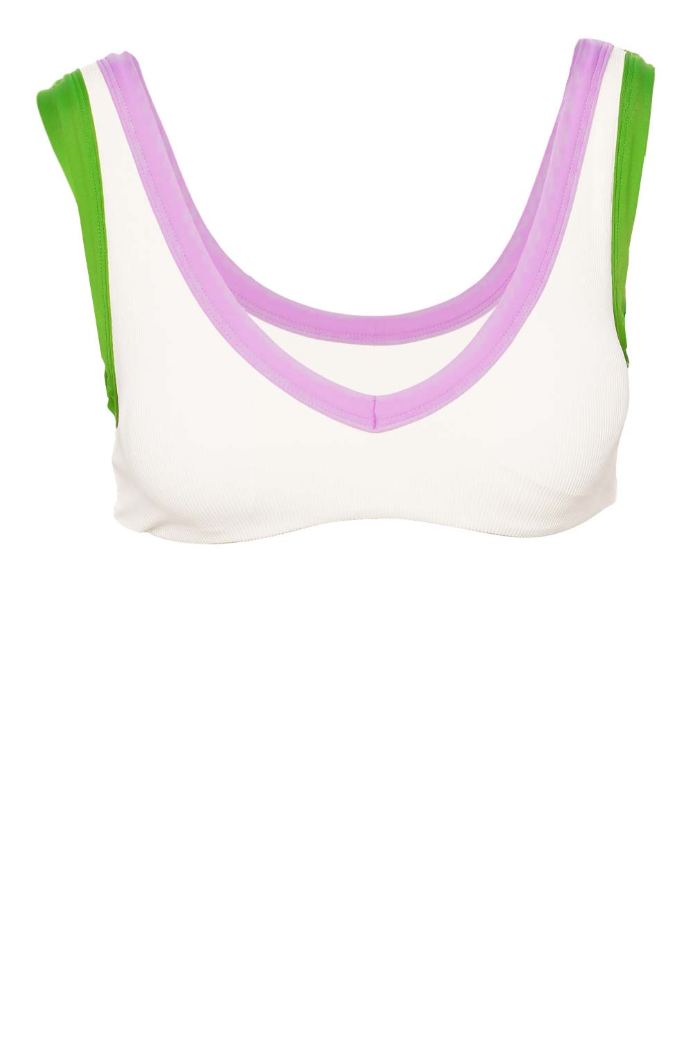 L*Space Lala Cream Jewel Bikini Top