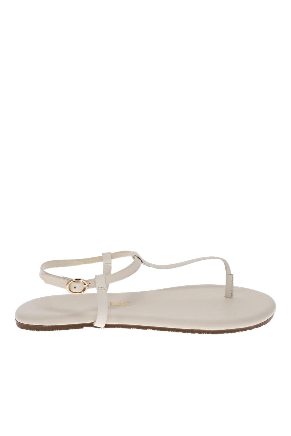 TKEES Mariana Cream Leather Sandal