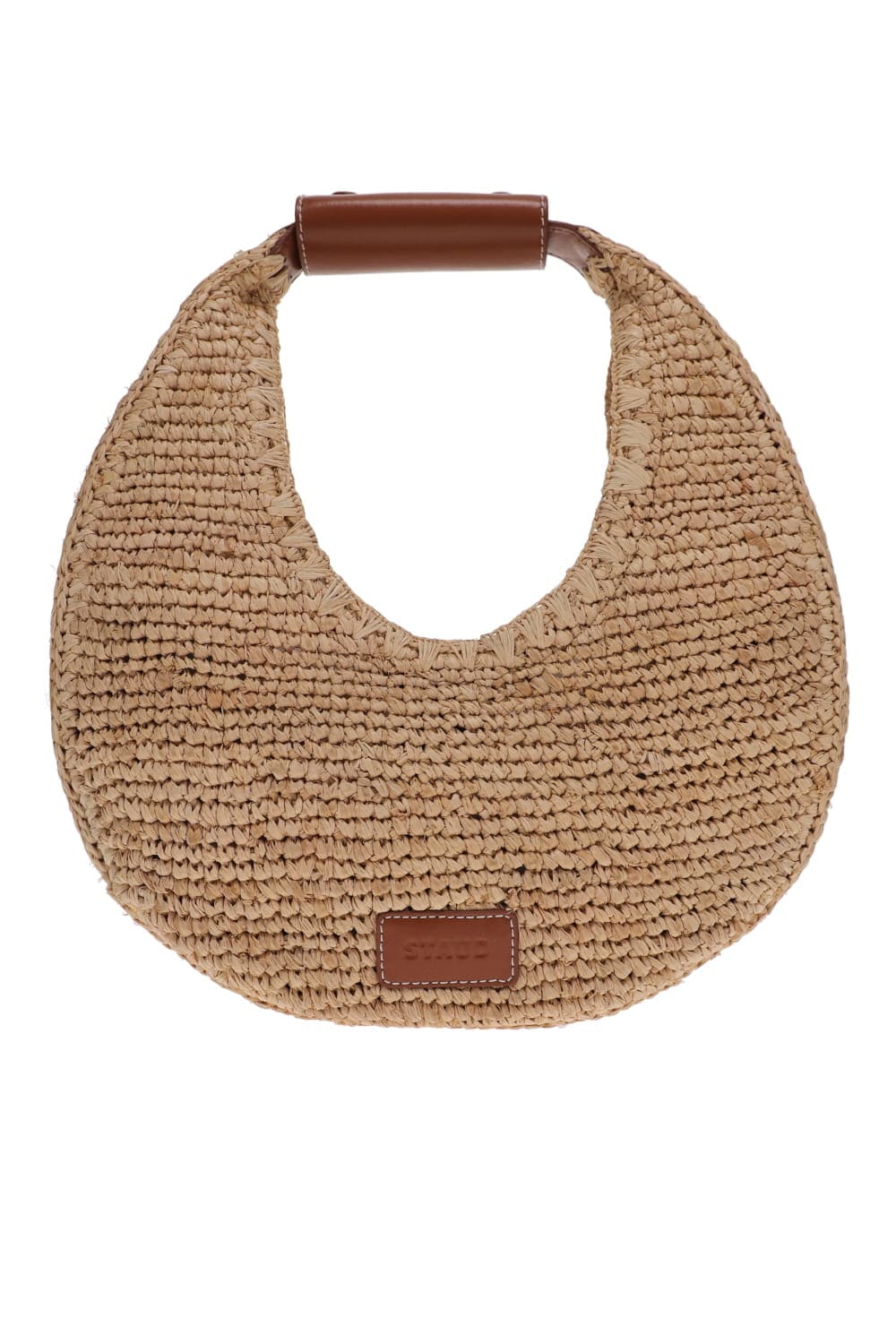 Staud Moon Raffia Natural Tote Bag