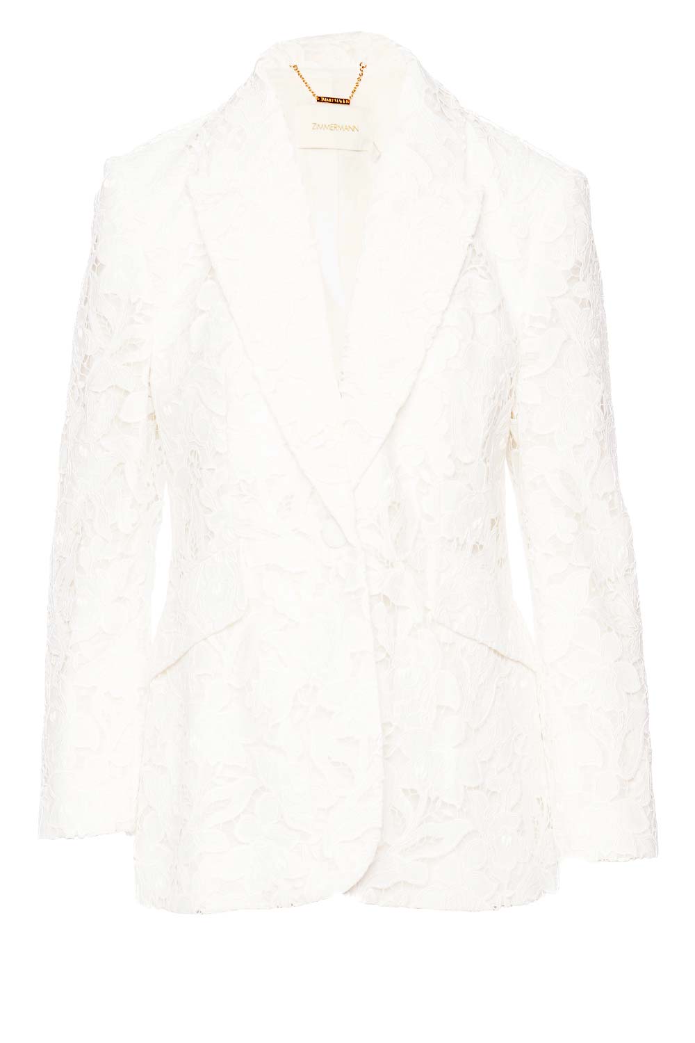 ZIMMERMANN Natura Ivory Lace Blazer Jacket