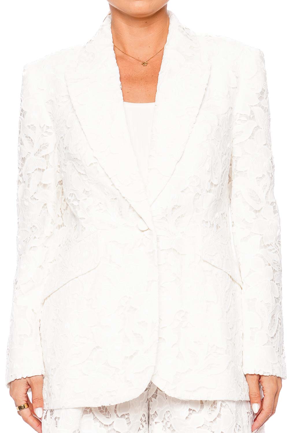 Natura Ivory Lace Blazer Jacket