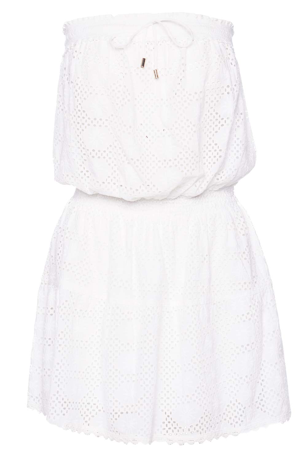 Melissa Odabash Colette Broderie Anglaise Strapless Cover Up