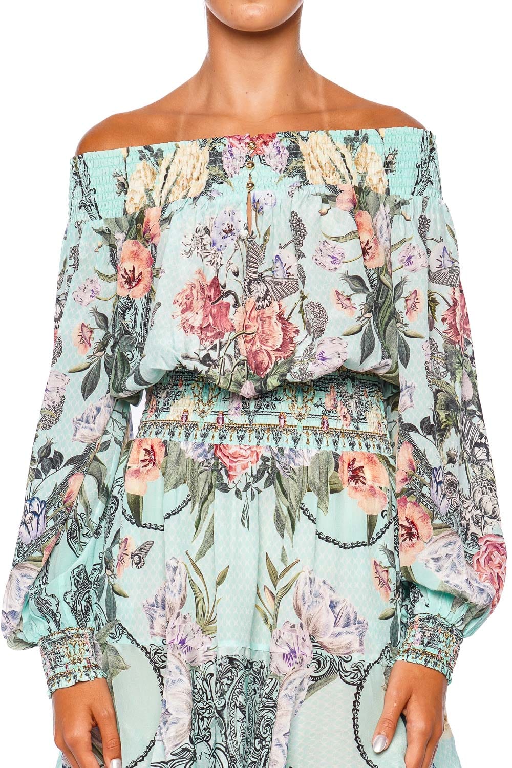 Camilla Petal Promise Land Off Shoulder Mini Dress