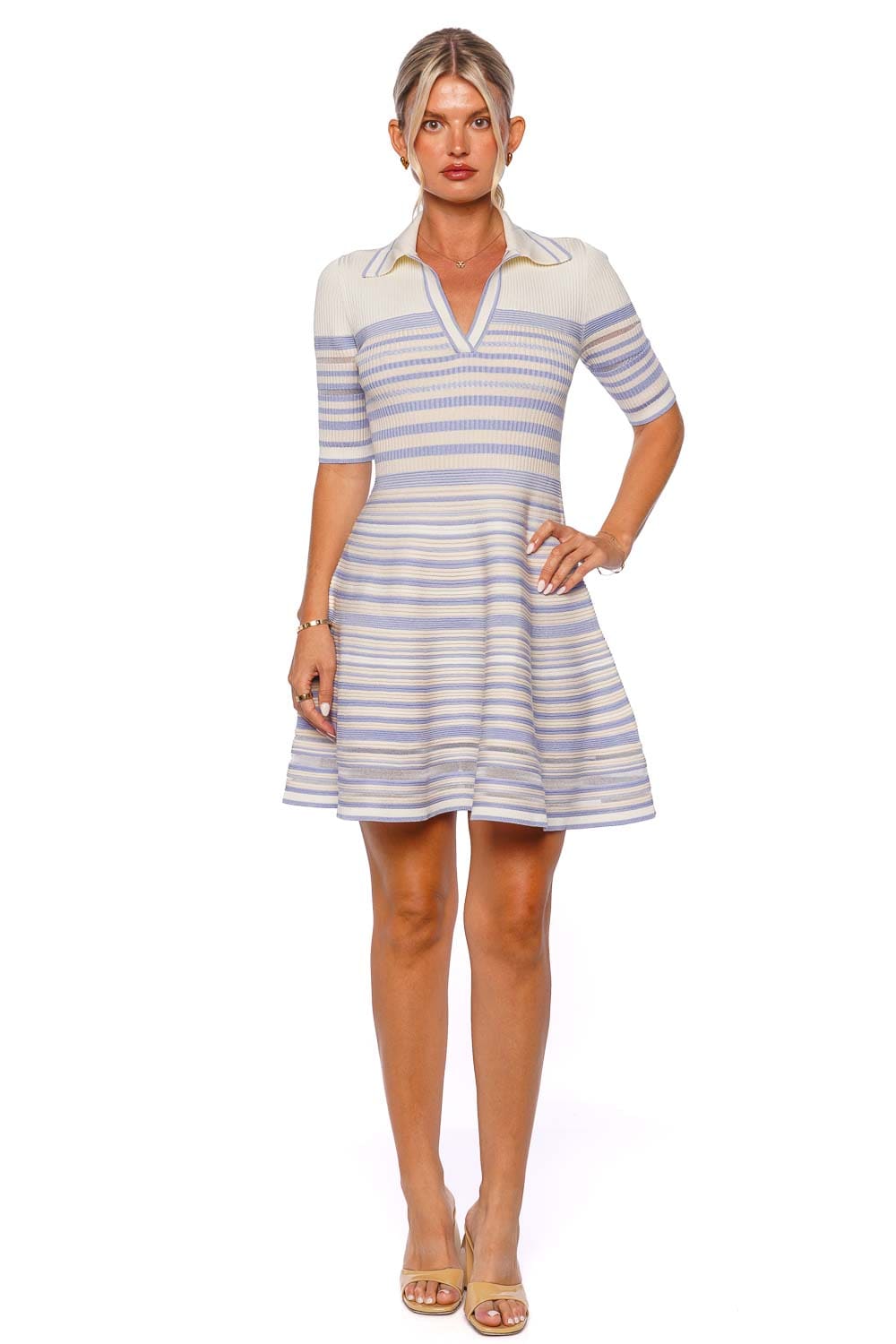 SIMKHAI DESSIE MINI DRESS 424-1019-K FRENCH BLUE