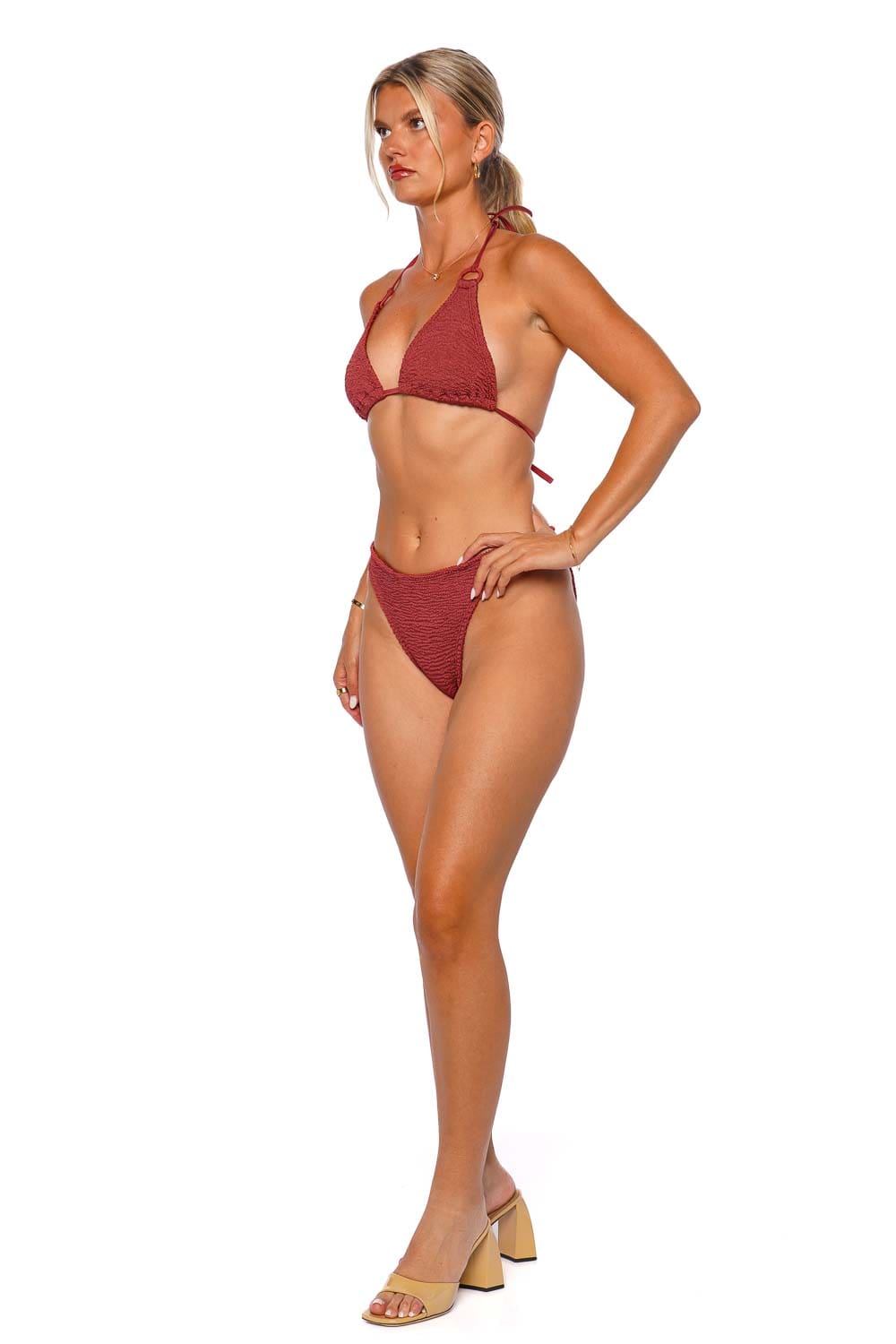 Hunza G EVA BIKINI EVA BIKINI - M METALLIC ROSEWOOD