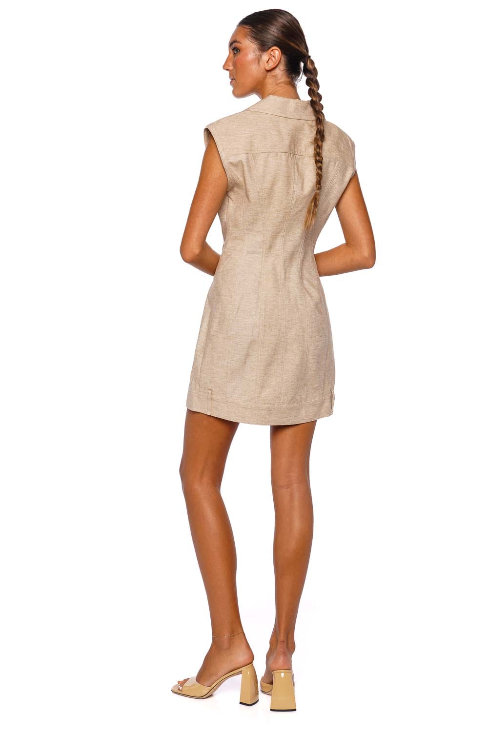 Cult Gaia Tanith Beach Canvas Mini Dress