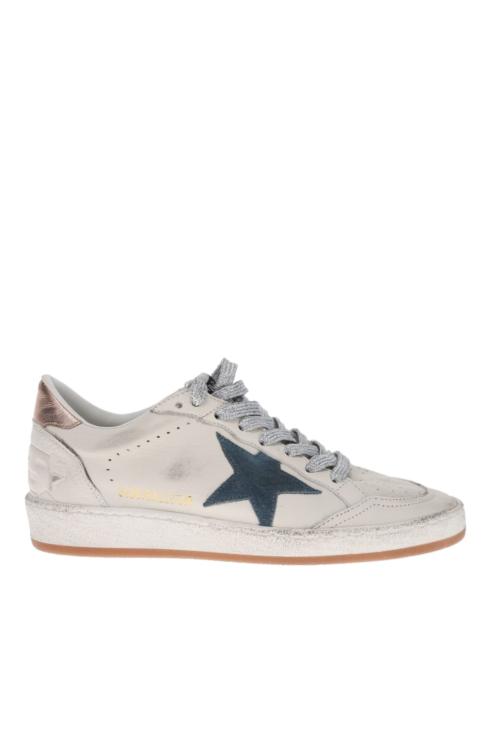 Golden Goose Ball Star Blue Smoke Suede Leather Sneakers