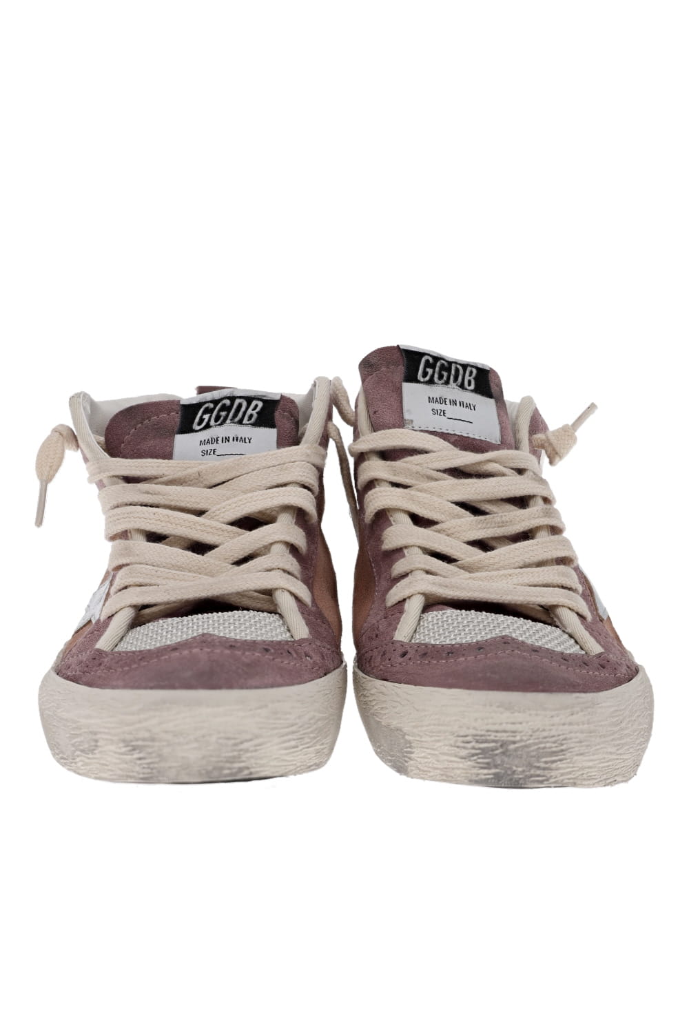 Golden Goose Mid Star Twilight Mauve Suede Leather Sneakers