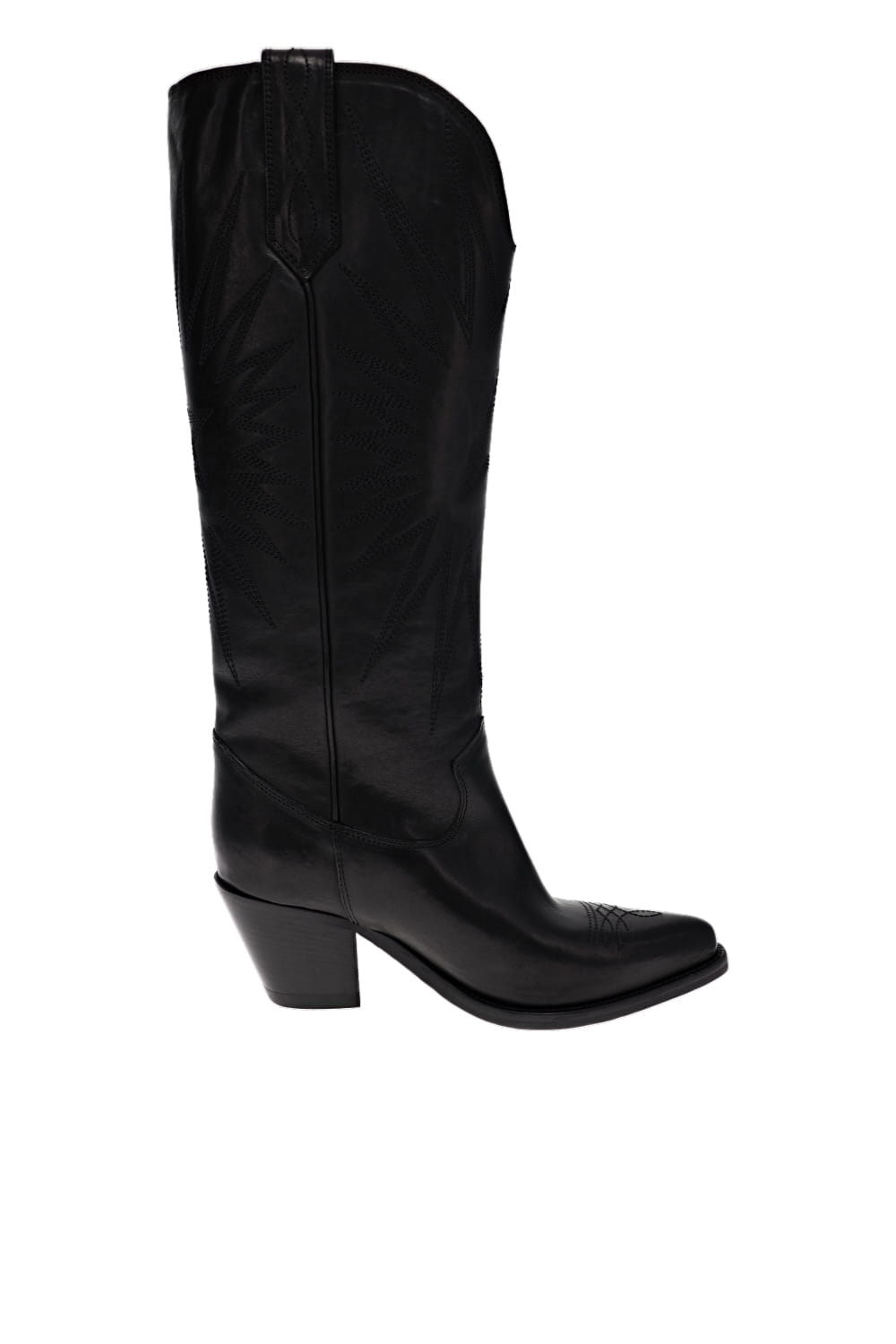 Golden Goose Wish Star Francesca Black Cowboy Boot