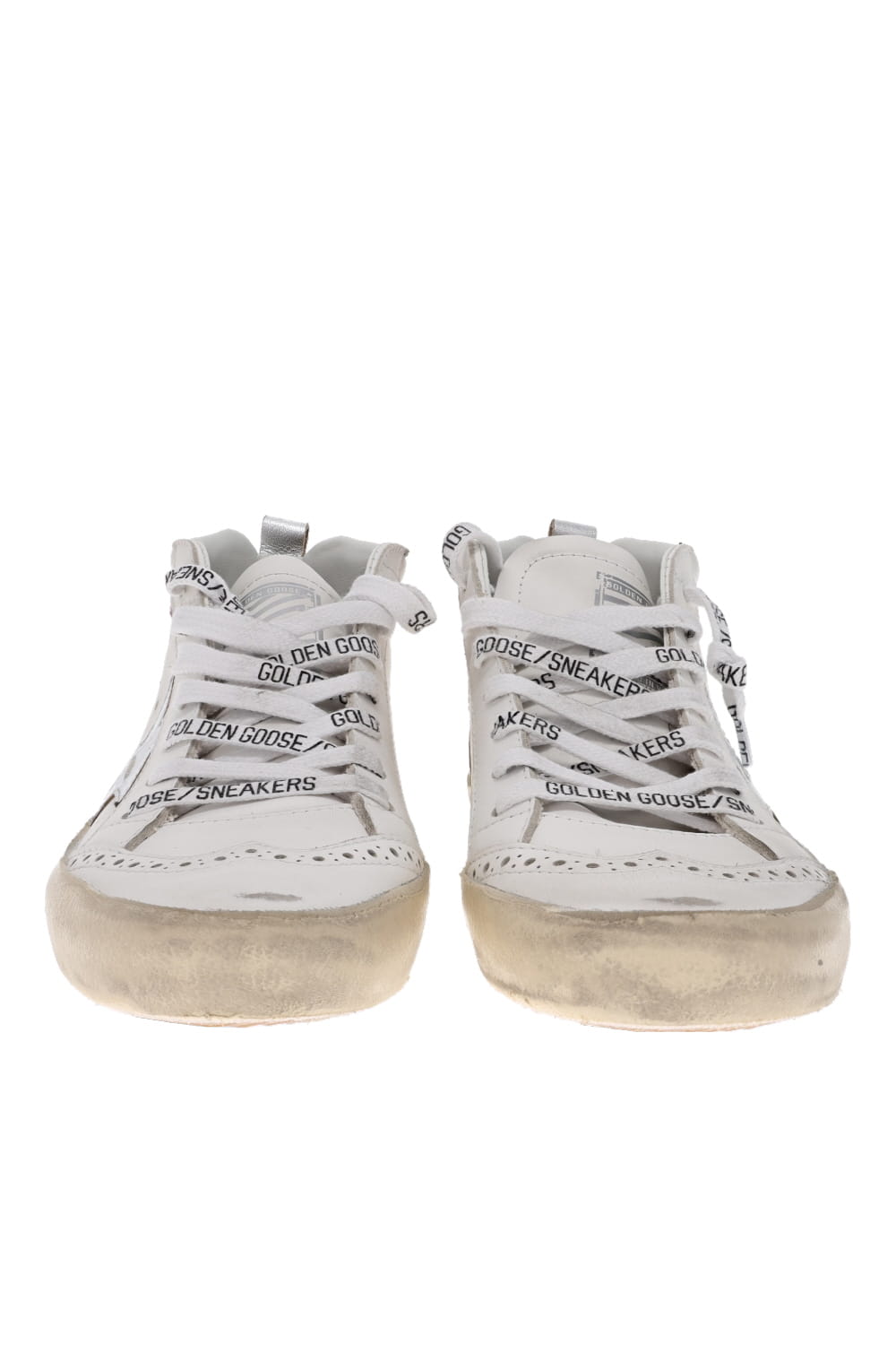 Golden Goose Mid Star Pink Leather Wave Sneakers