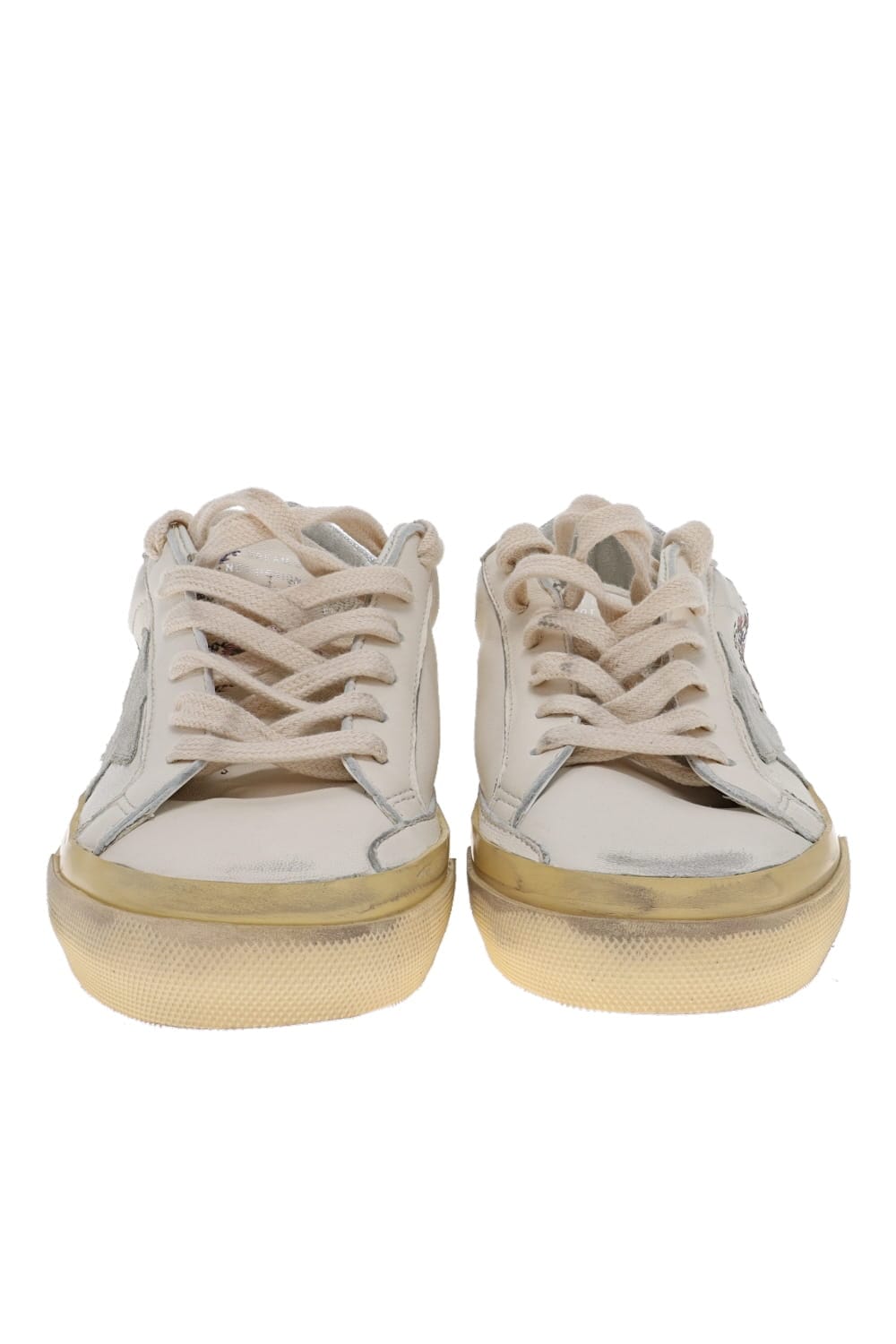 Golden Goose Super Star Floral Glitter Leather Sneakers