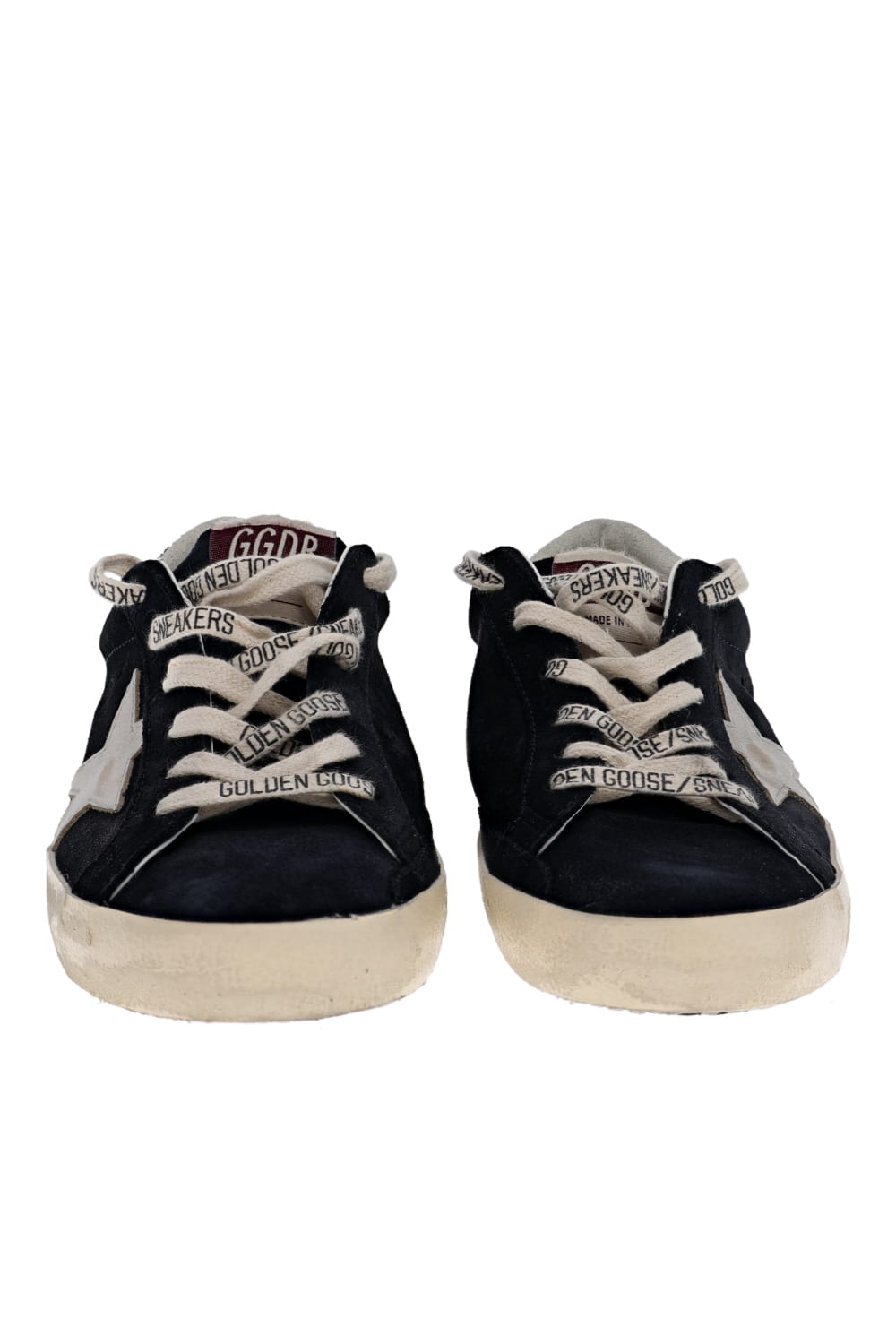 Golden Goose Super Star Suede Glitter Heel Sneakers