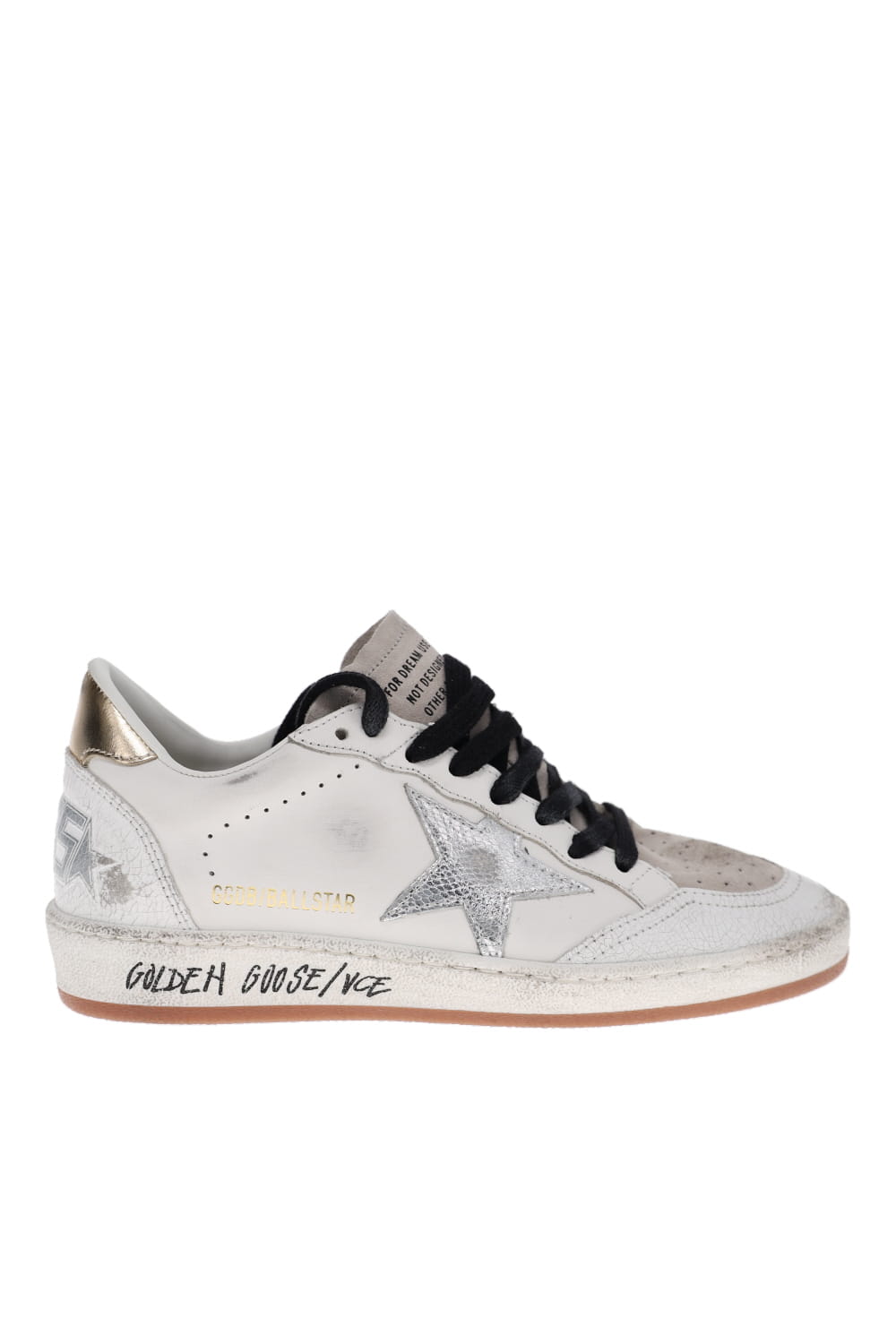 Golden Goose Ball Star Cracked Leather Viper Sneakers