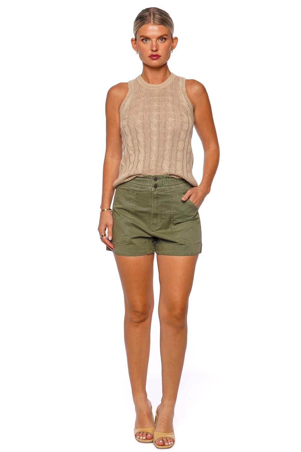 Veronica Beard Salma Twill High Rise Short