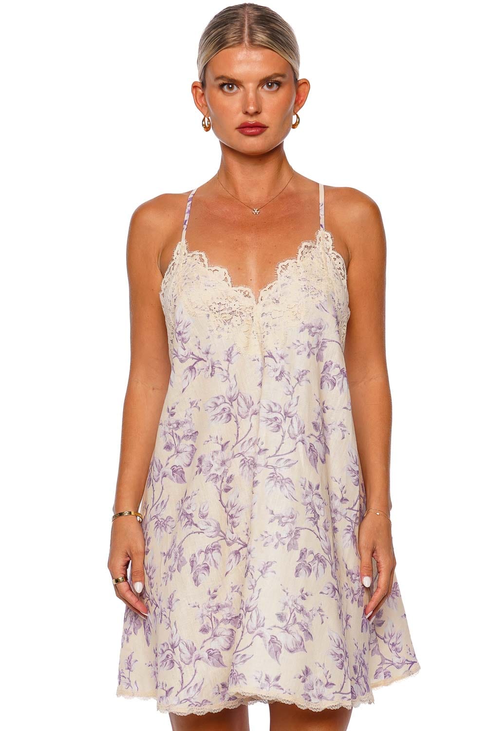 ZIMMERMANN Halliday Swing Floral Mini Dress