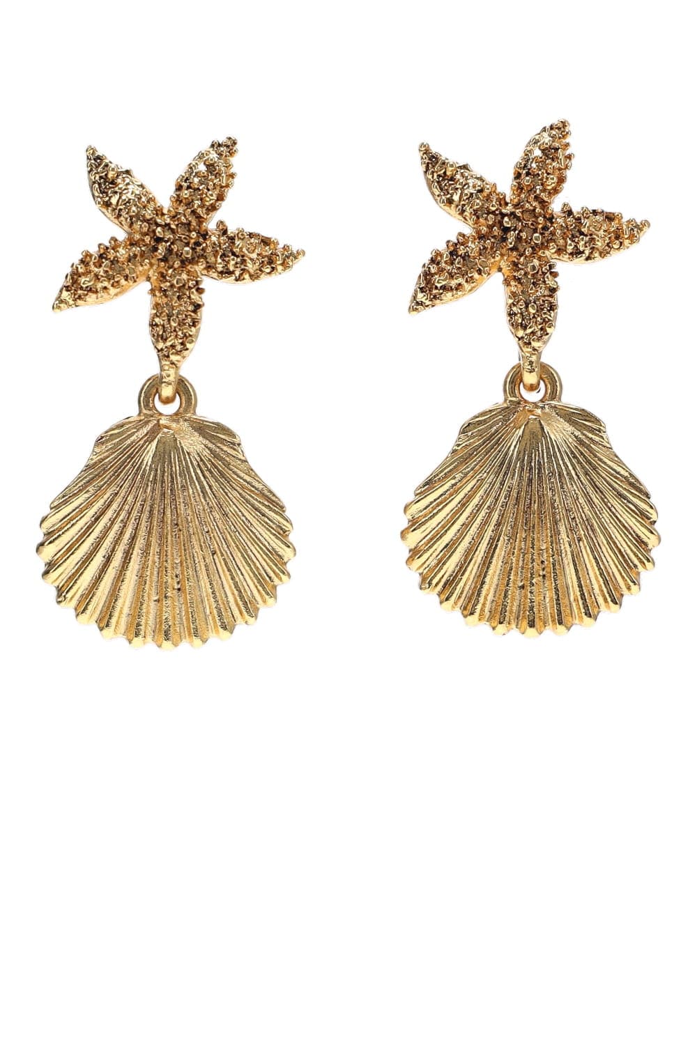 Jennifer Behr Eleni Starfish & Shell Drop Earrings