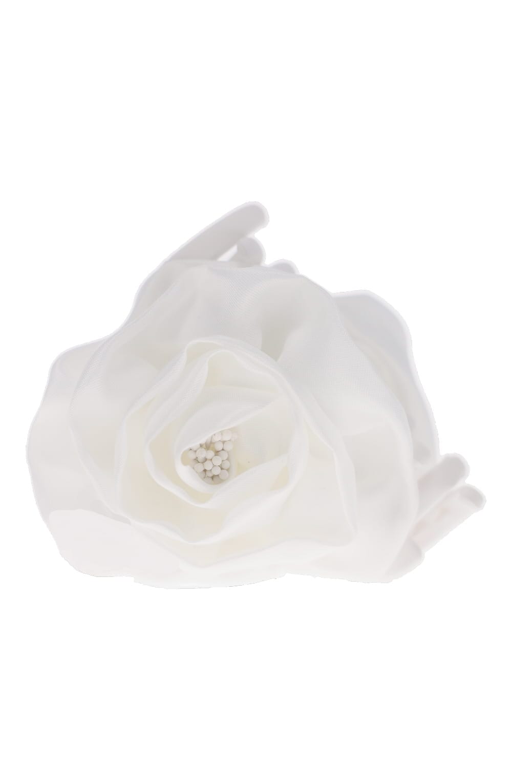 Jennifer Behr Cream Silk Rose Jaw Clip