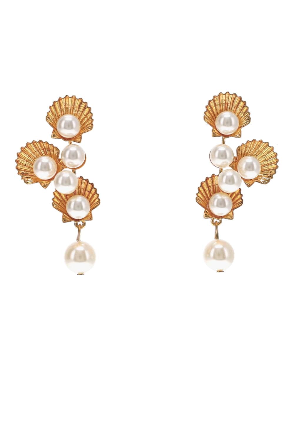 Jennifer Behr Nerida Shell & Pearl Drop Earrings