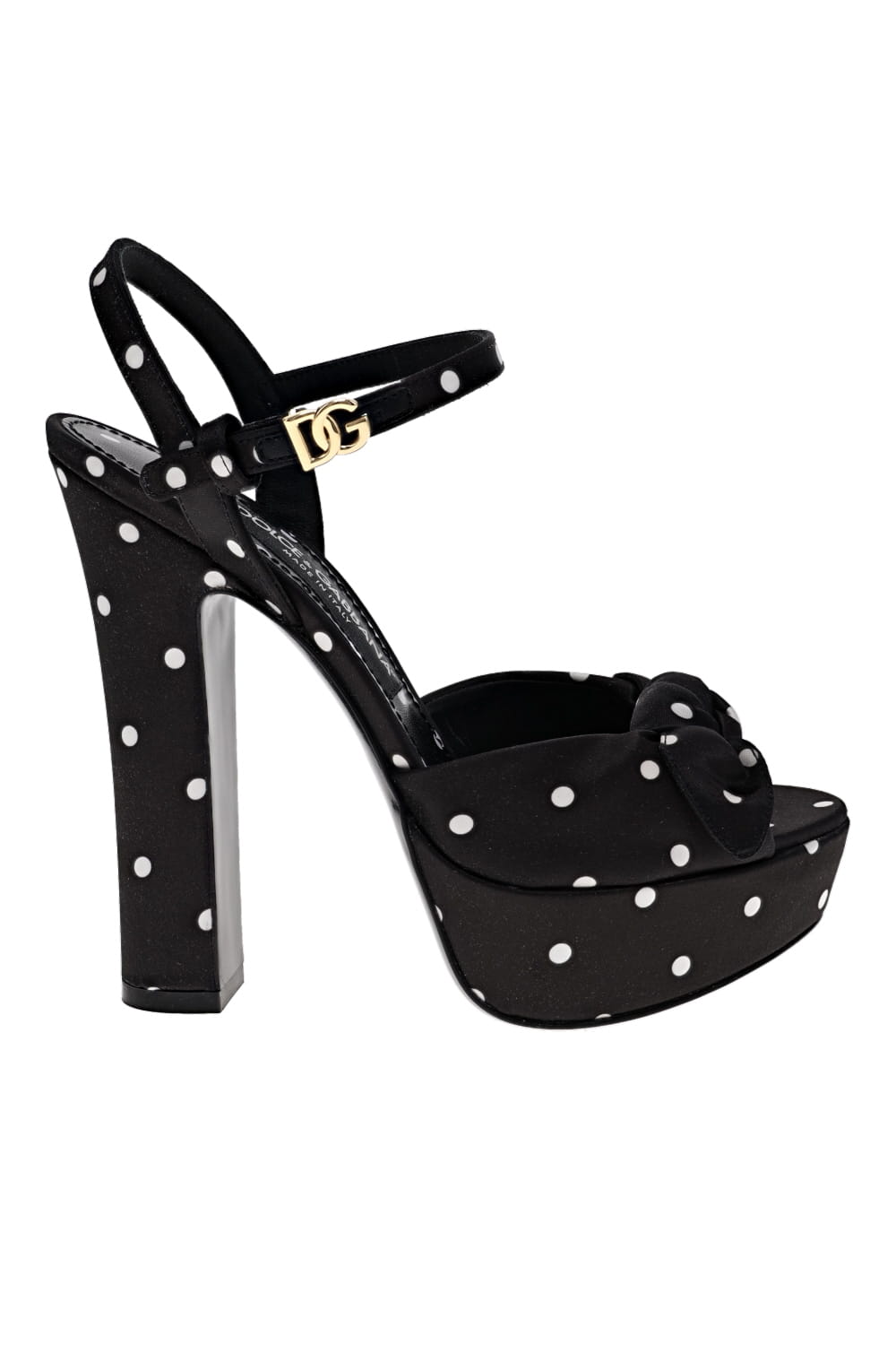 Dolce & Gabbana Mambo Polka Dot Platform Sandal