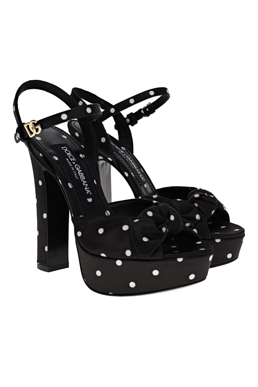 Dolce & Gabbana Mambo Polka Dot Platform Sandal