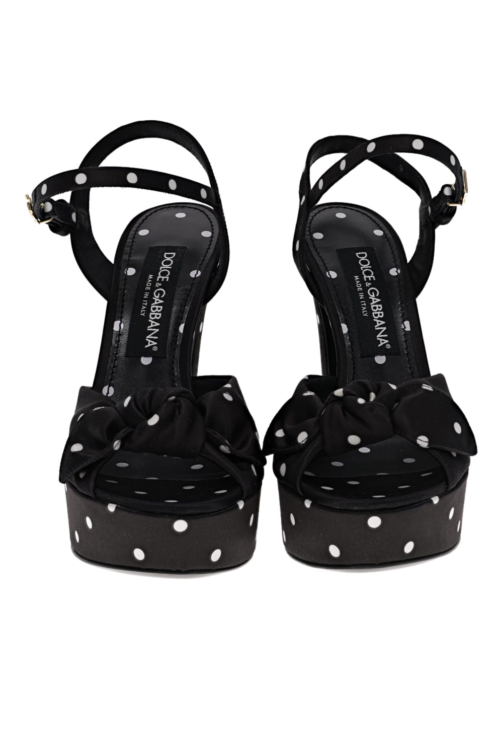 Dolce & Gabbana Mambo Polka Dot Platform Sandal