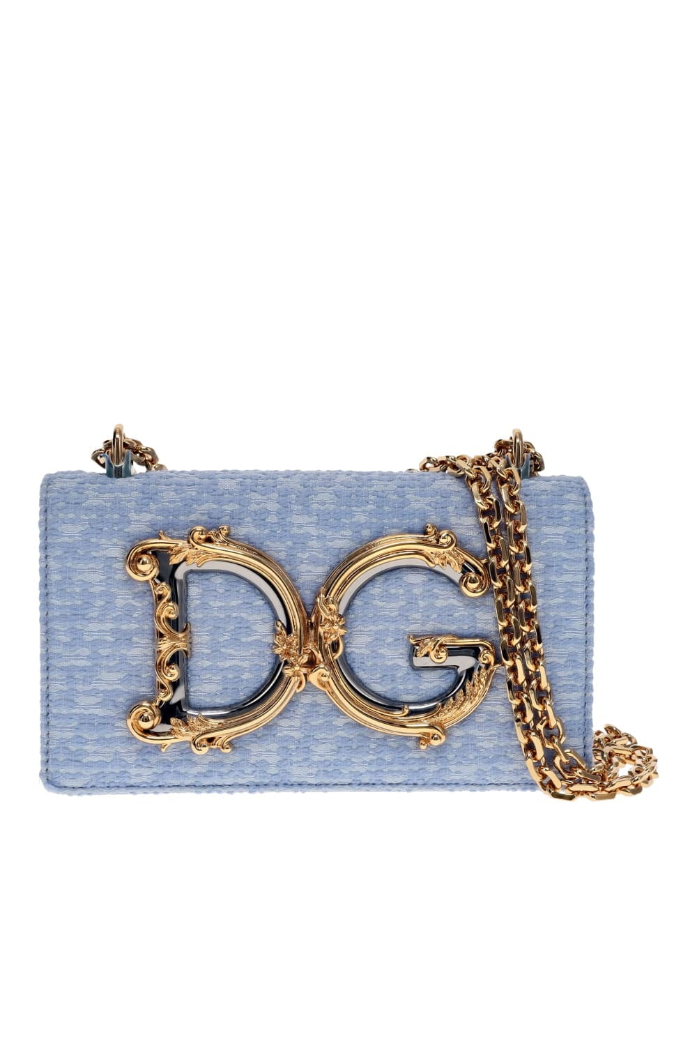 Dolce & Gabbana DG Girls Bouclé Logo Phone Bag