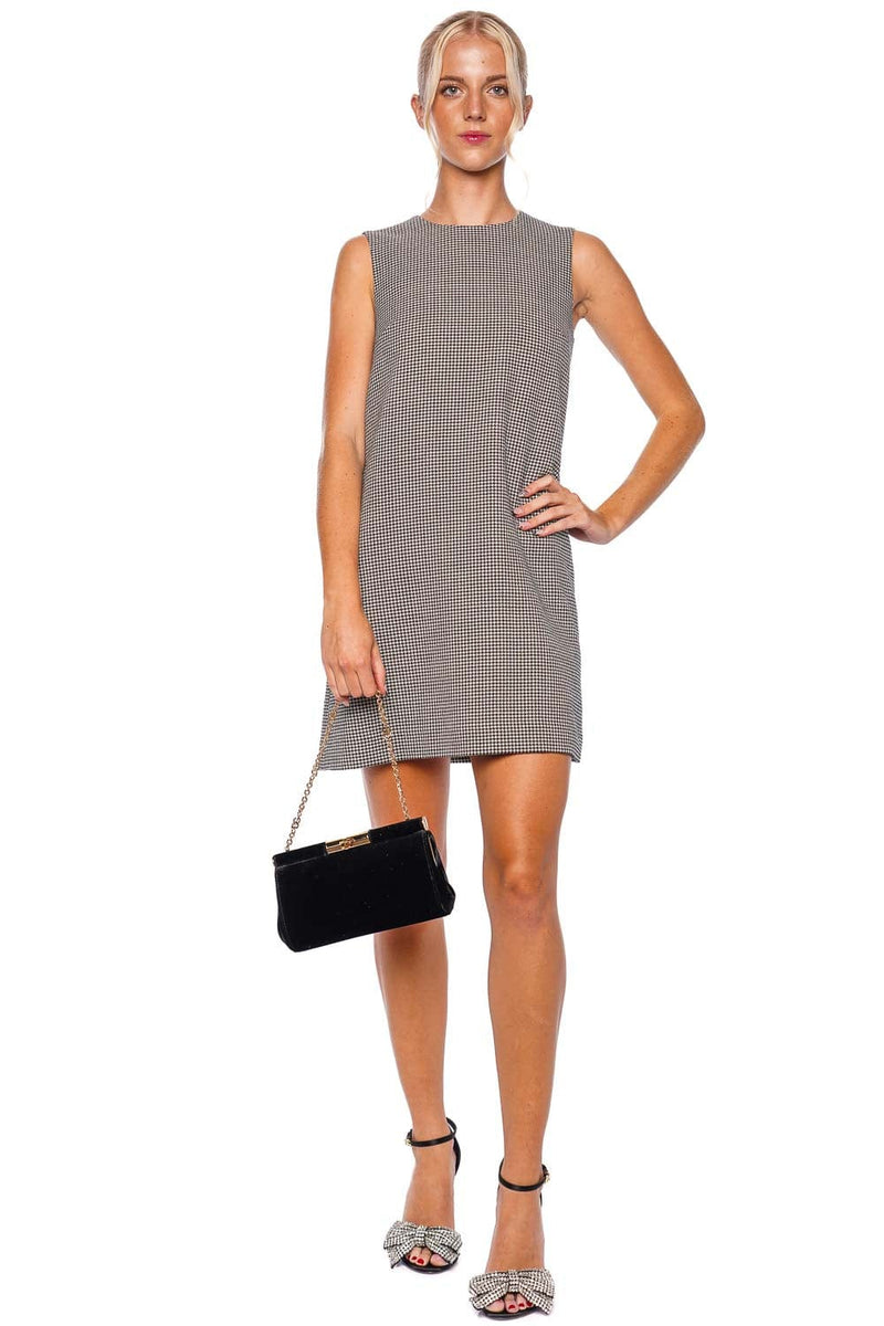 Check Tartan Sleeveless Mini Dress