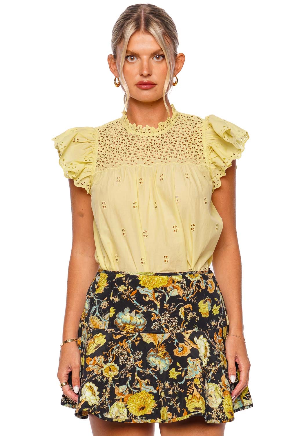 Ulla Johnson Ryla Baroque Silk Mini Skirt