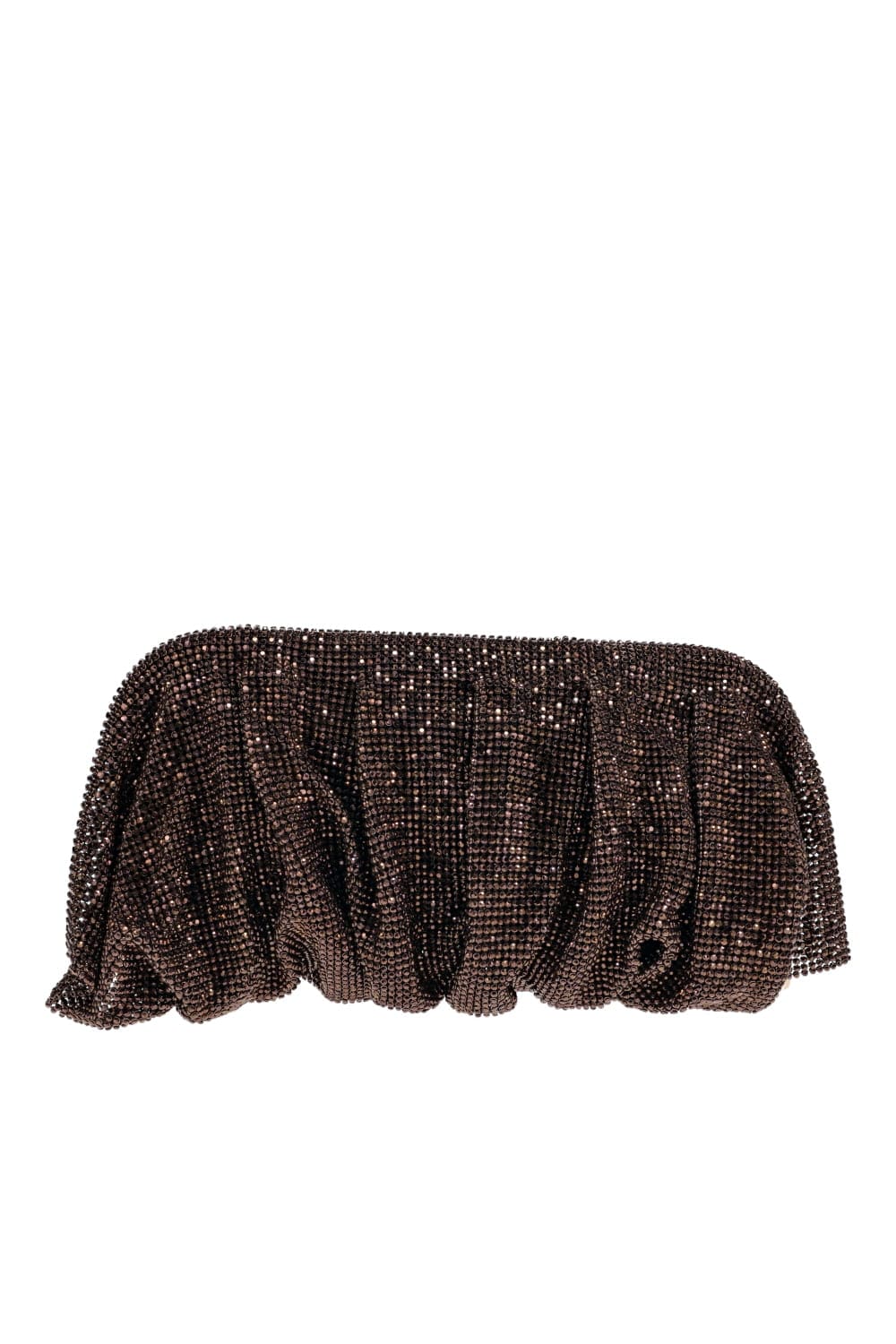 Benedetta Bruzziches Venus La Grande Rhinestone Clutch FW24010061 Chocolate