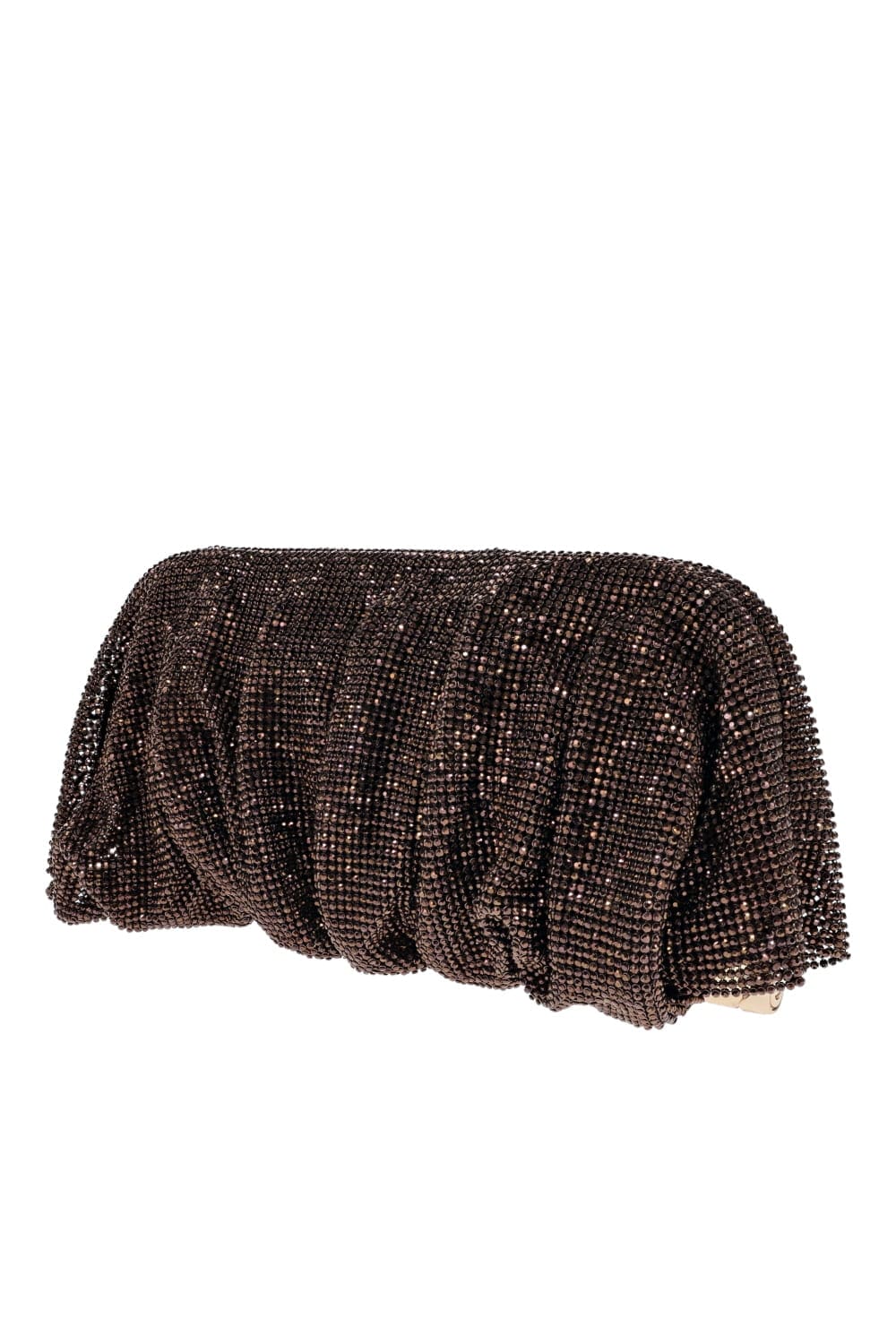 Benedetta Bruzziches Venus La Grande Rhinestone Clutch FW24010061 Chocolate