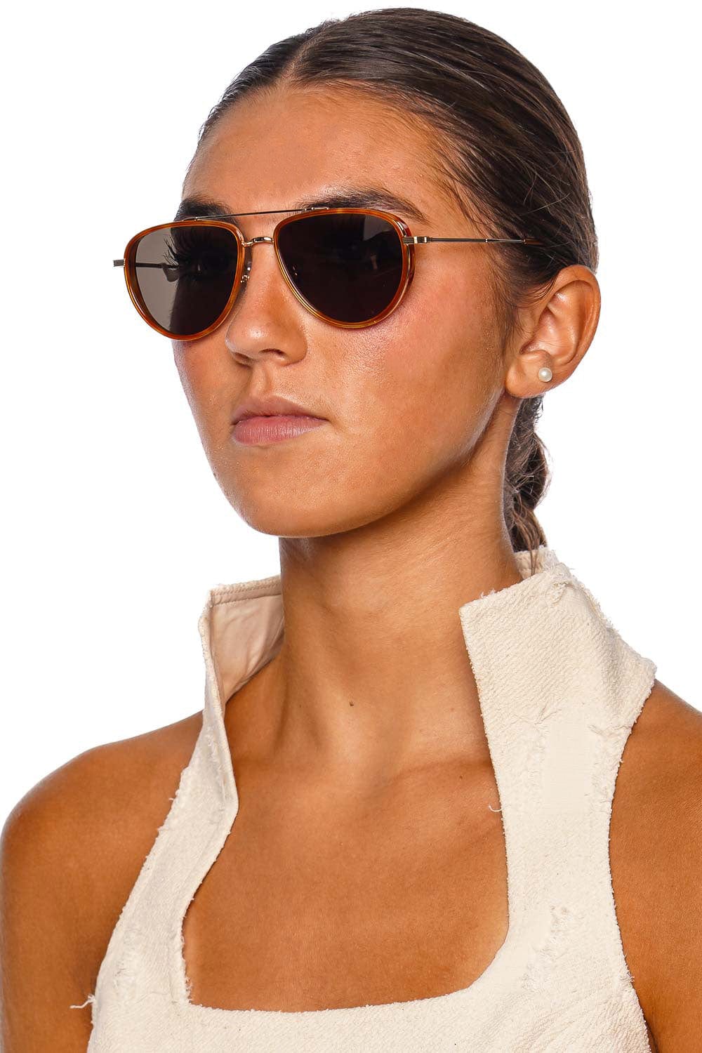 KREWE Coleman Amaro Aviator Sunglasses