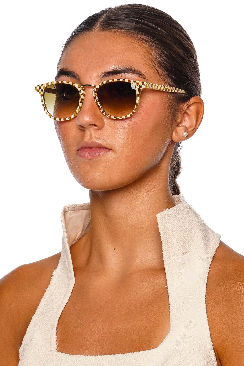 KREWE Franklin Yuzu Acetate Sunglasses