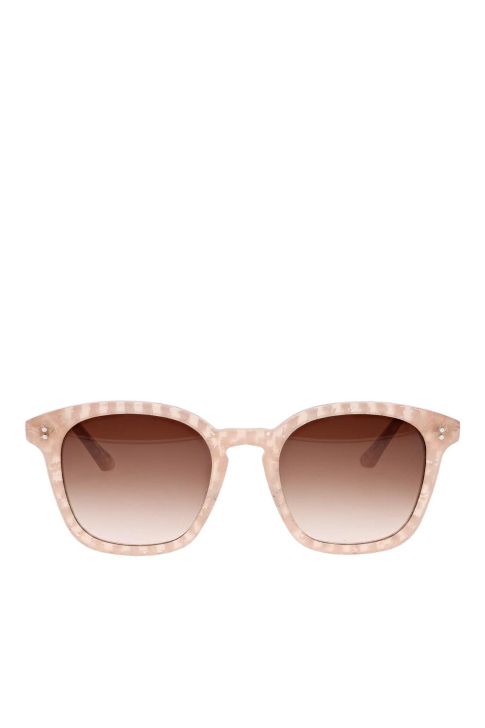 KREWE Prytania Micro Plaid Acetate Sunglasses