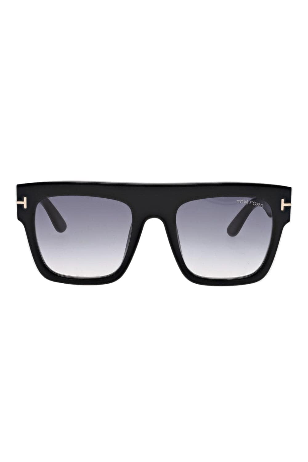 Tom Ford Eyewear Renee Black Gradient Smoke Acetate Sunglasses