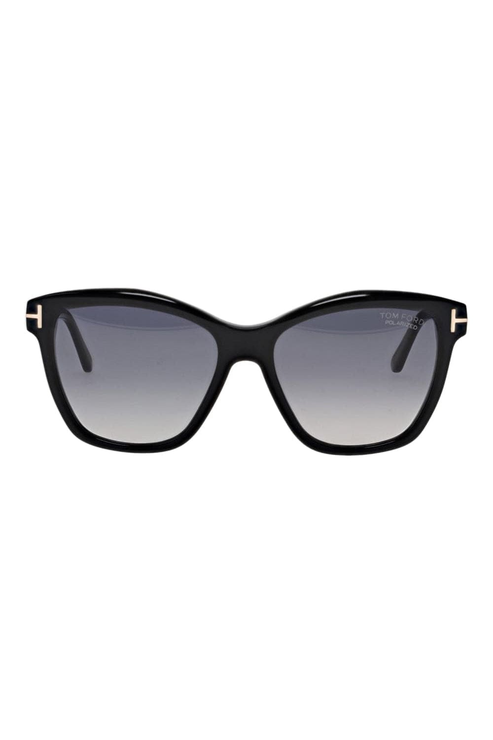 Tom Ford Eyewear Lucia Black Gradient Acetate Sunglasses