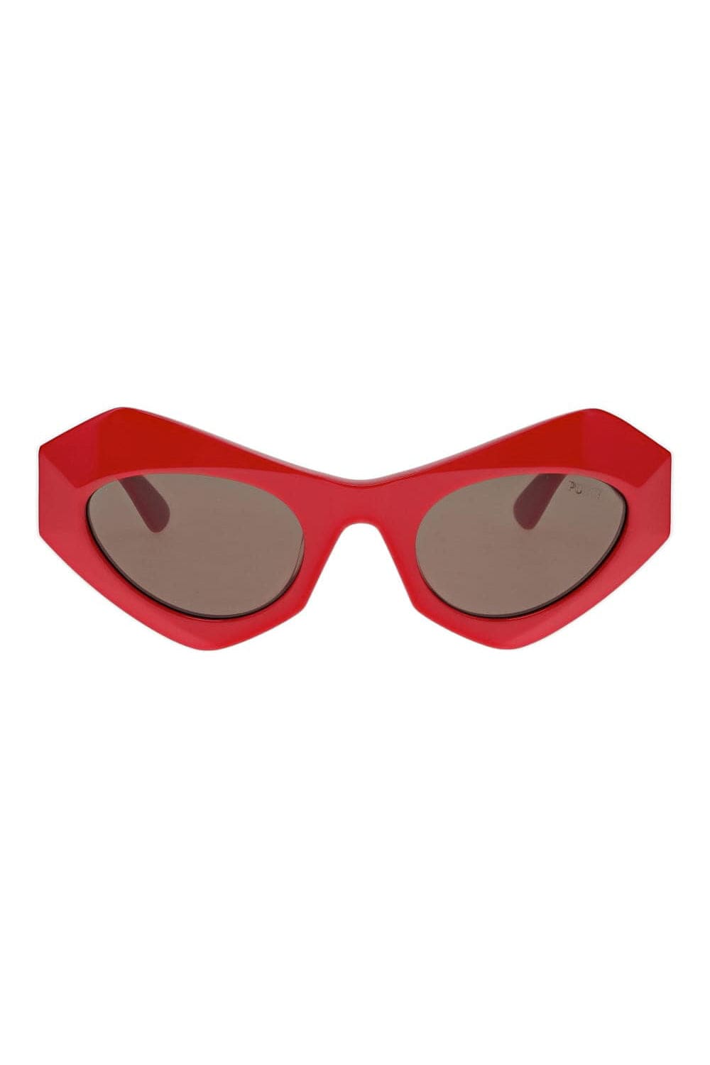 Emilio Pucci Eyewear Scarlet Red Geometric Acetate Sunglasses