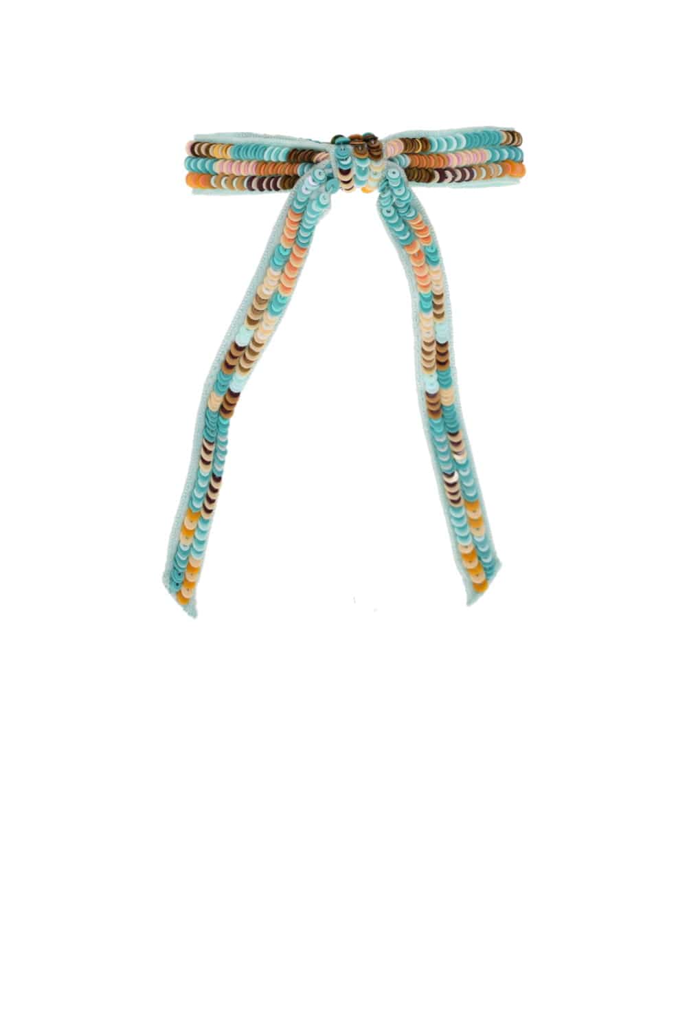 Mignonne Gavigan Ryder Turquoise Sequin Bow Barrette