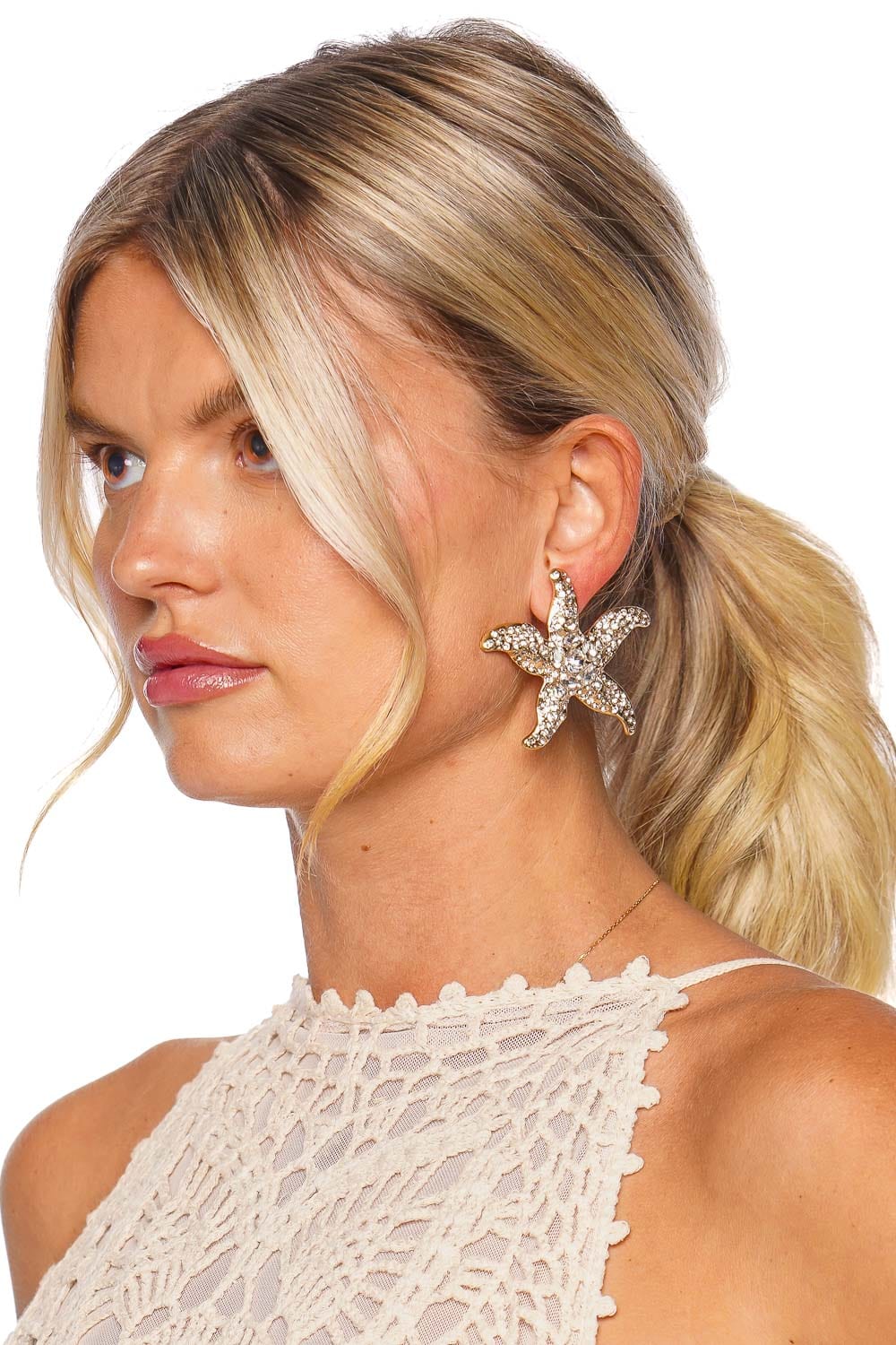 Mignonne Gavigan Lux Bettina Crystal Starfish Earrings