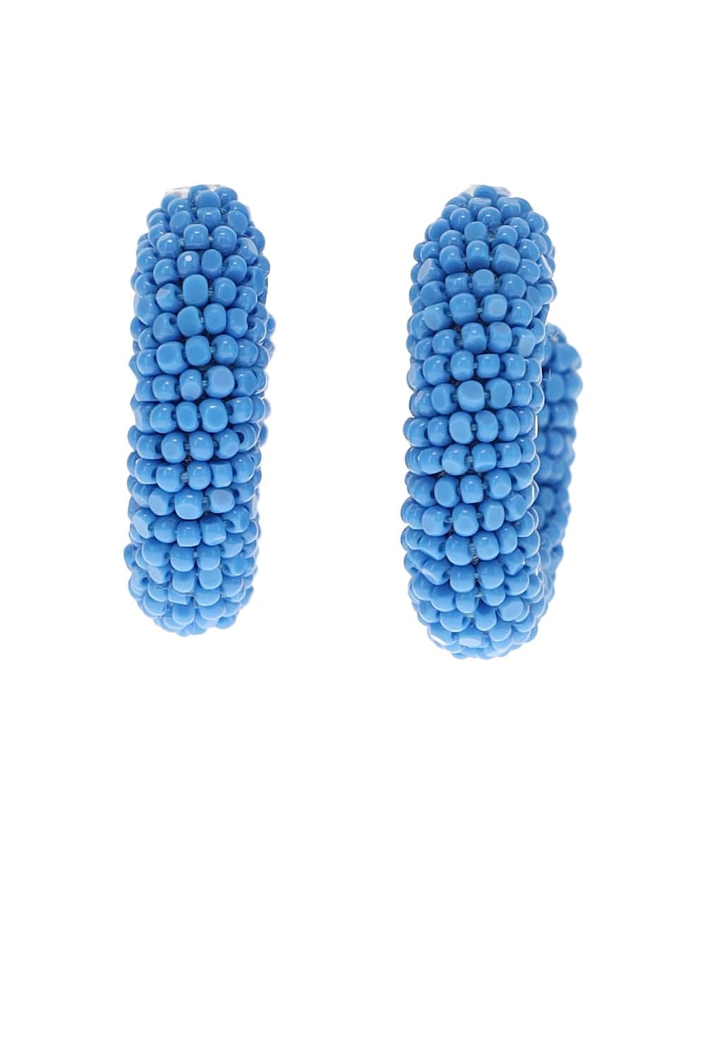 Mignonne Gavigan Fatima Blue Beaded Hoop Earrings