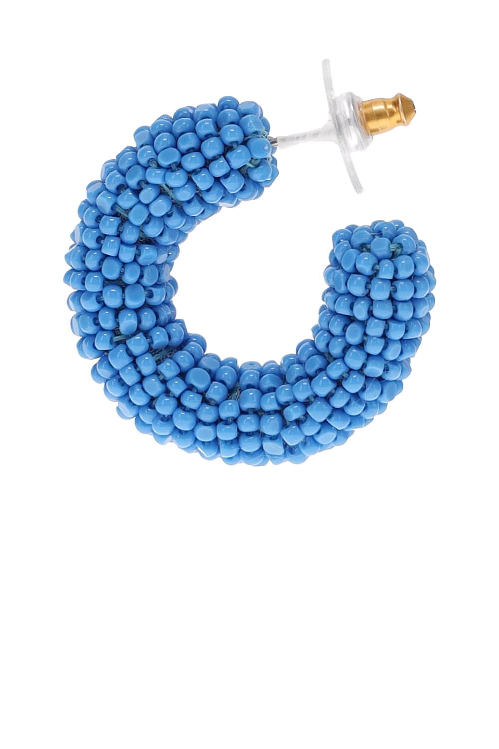 Mignonne Gavigan Fatima Blue Beaded Hoop Earrings