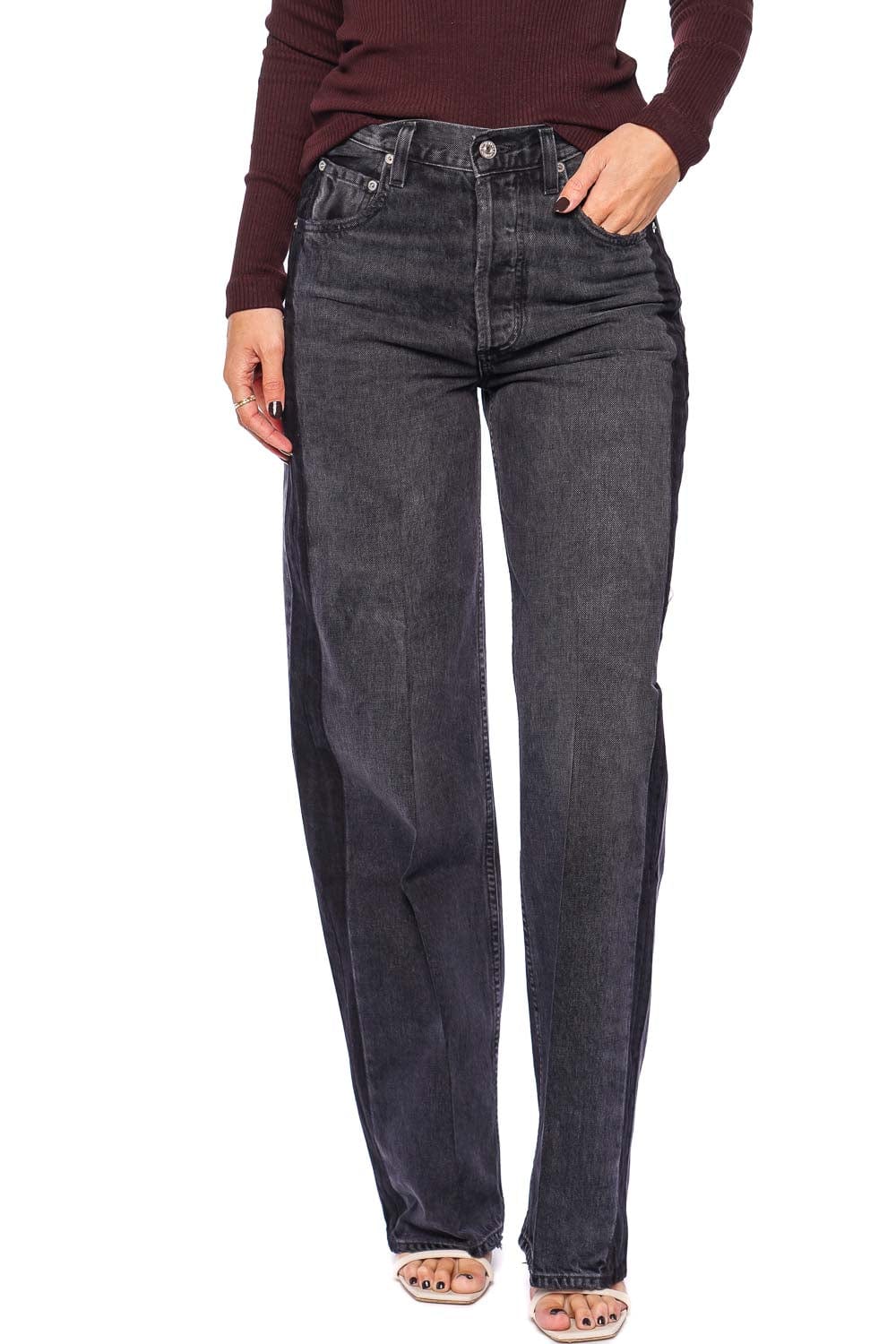 Citizens of Humanity Ayla Baggy Tuxedo Stripe Jean