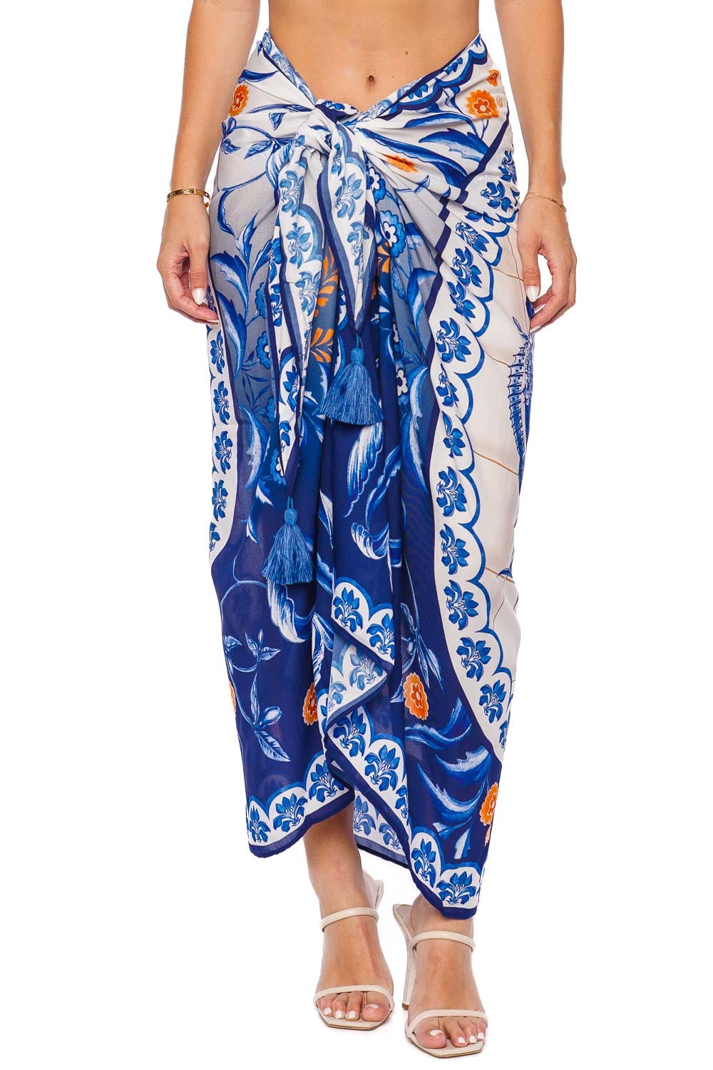 Agua Bendita Marine Azure Pareo Cover Up