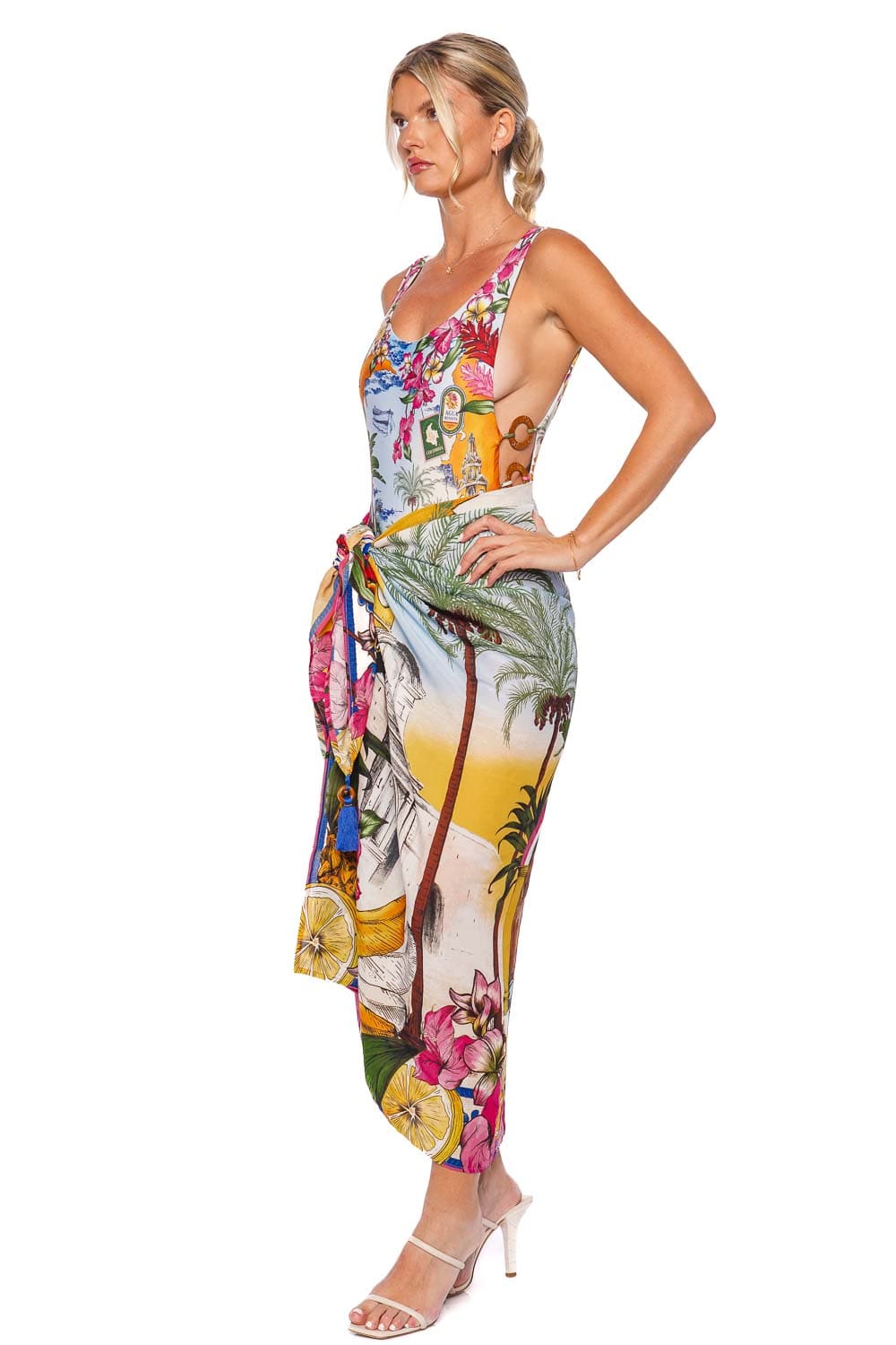 Agua Bendita Marine Ventura Pareo Cover Up