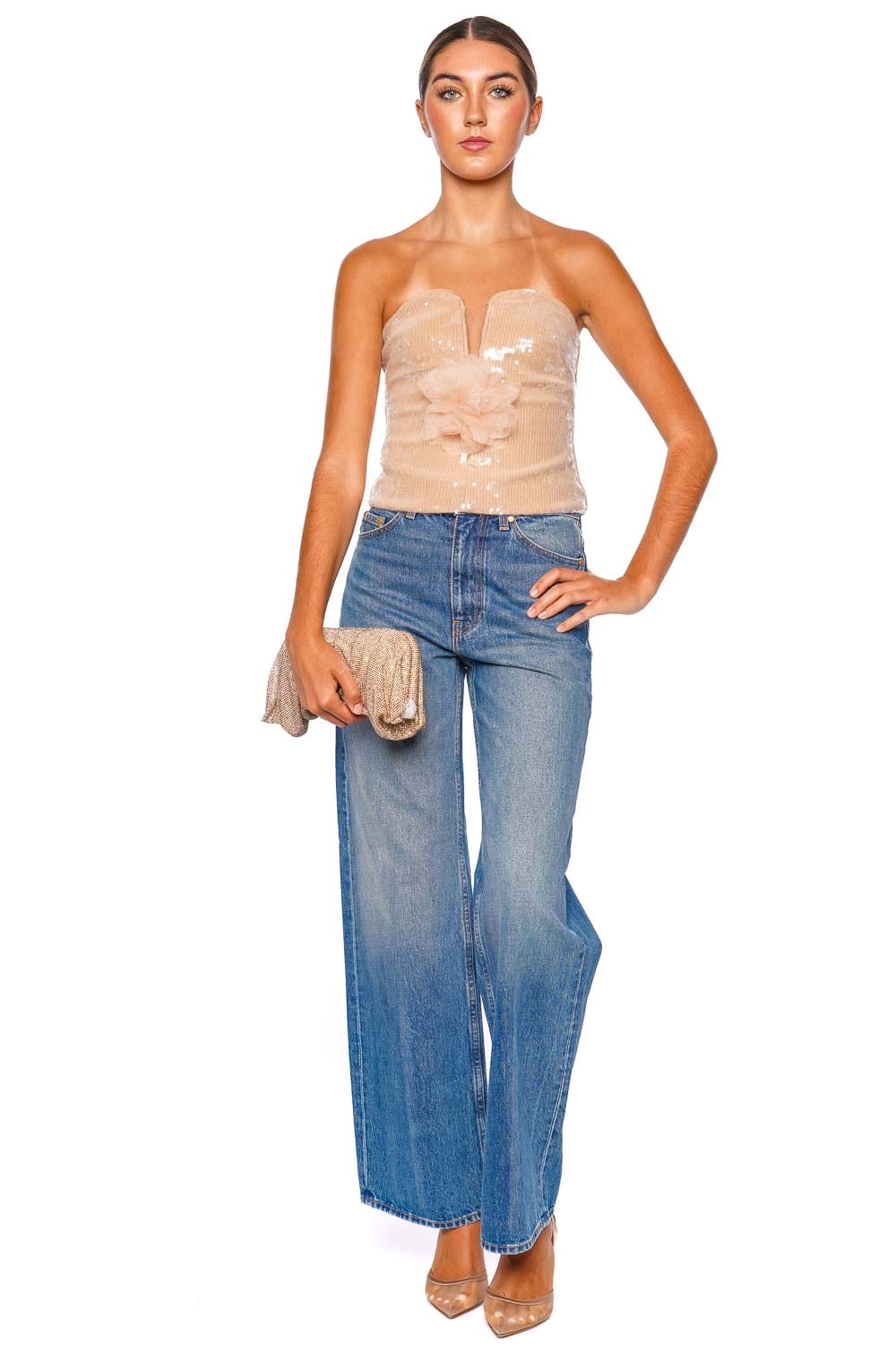 Ulla Johnson The Willow Danube Wide Leg Jean