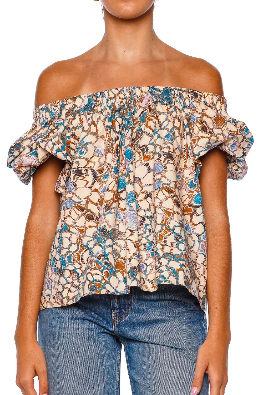 Ulla Johnson Cora Ibis Puffed Sleeve Top