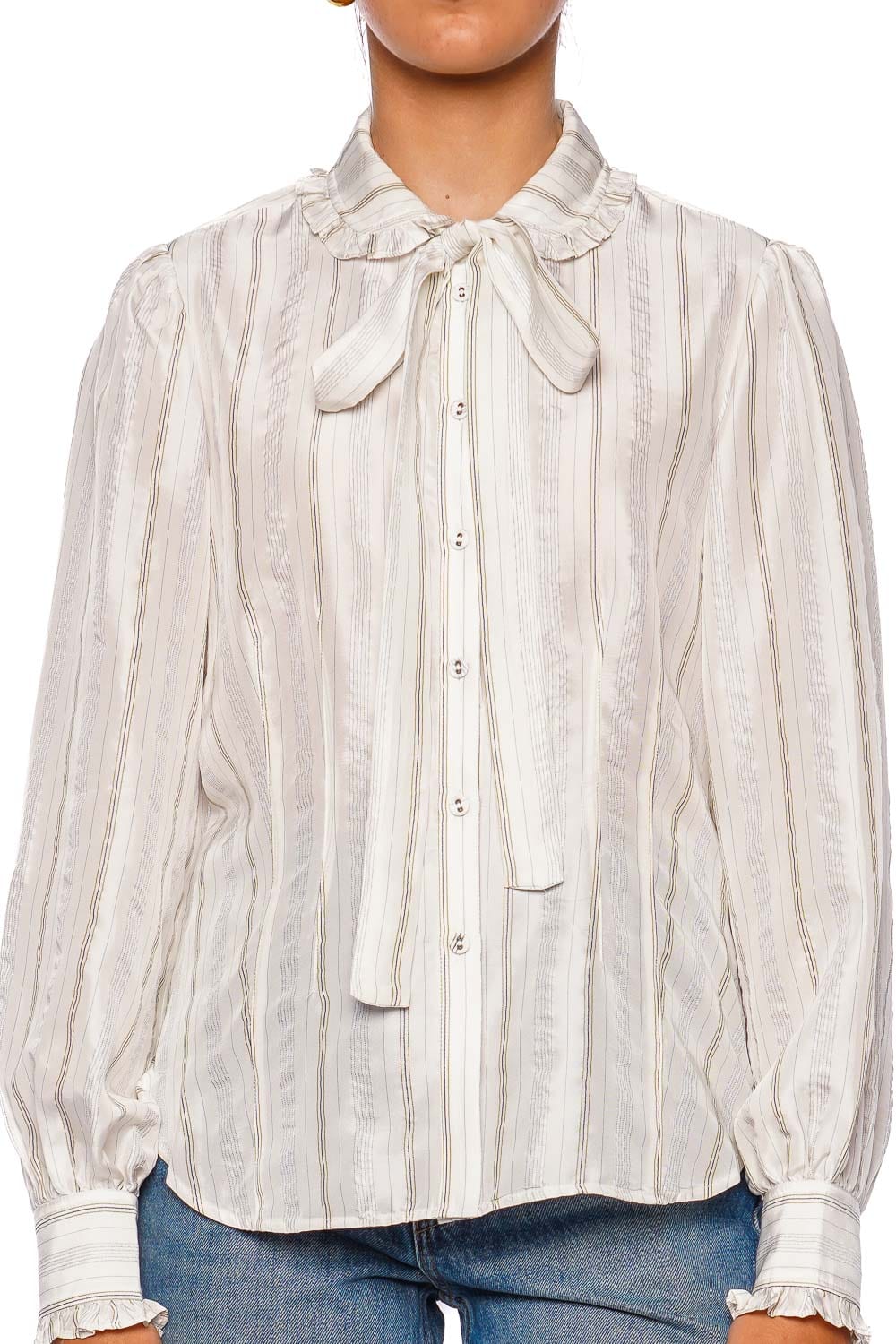 Ulla Johnson Vedra Long Sleeve Silk Blouse