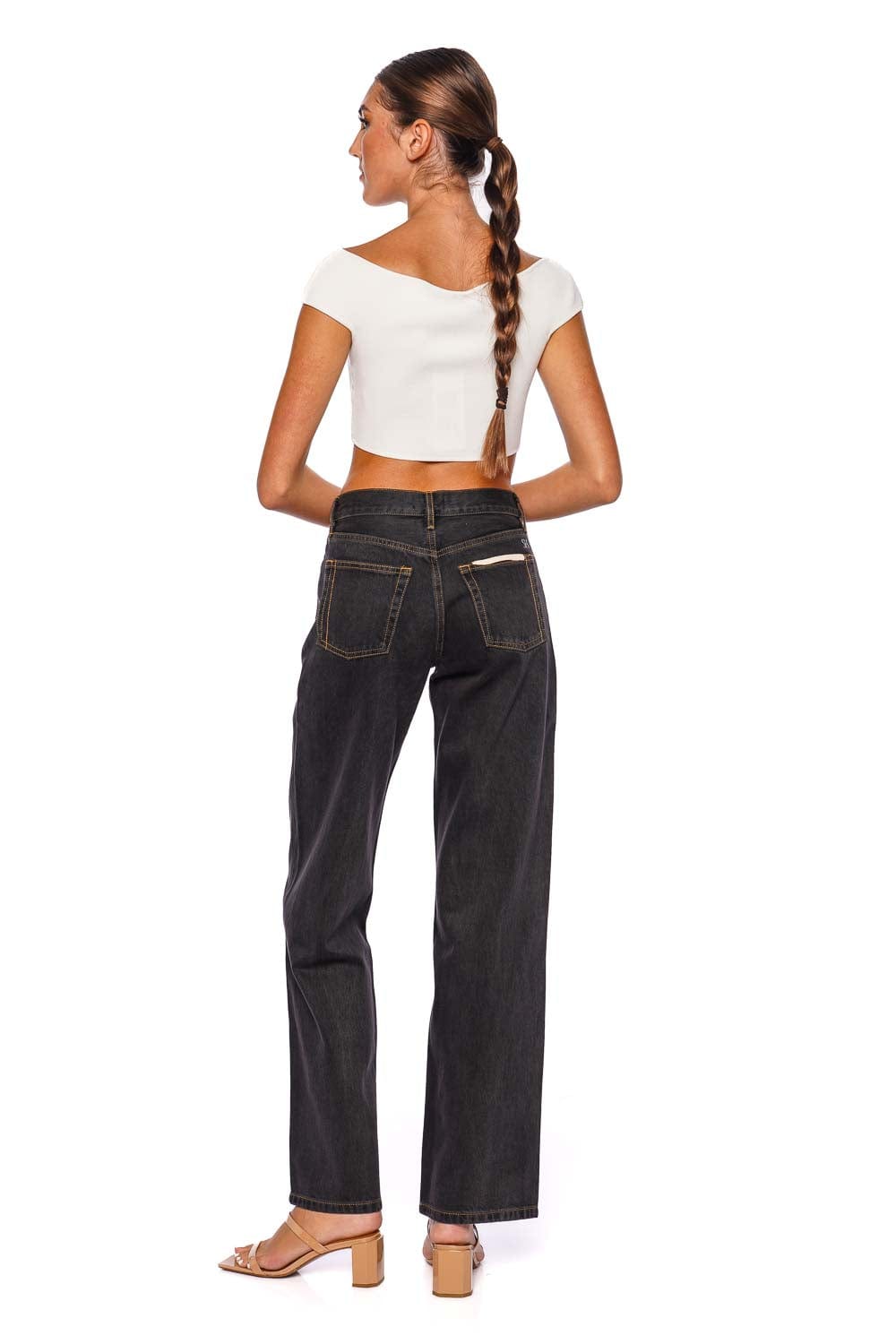 Still Here Everyday Washed Black Relaxed jean