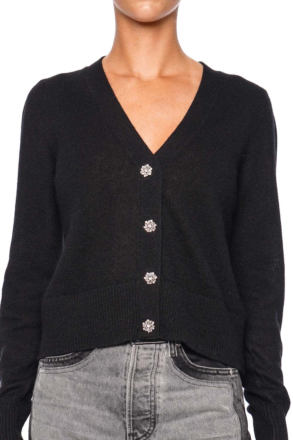 Veronica Beard Solene Cashmere Embellished Cardigan