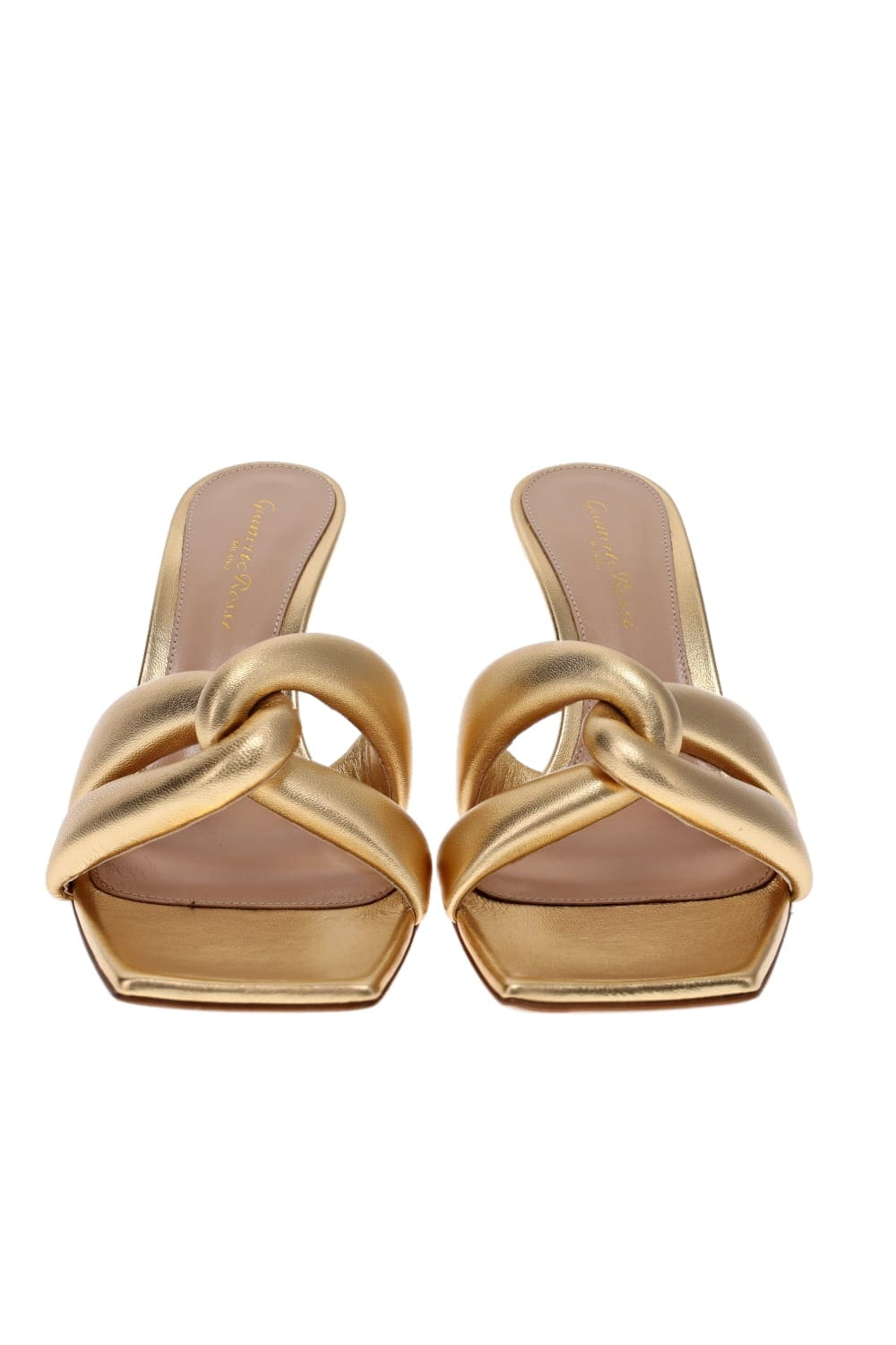 Gianvito Rossi Amour Mekong Gold Leather Mule